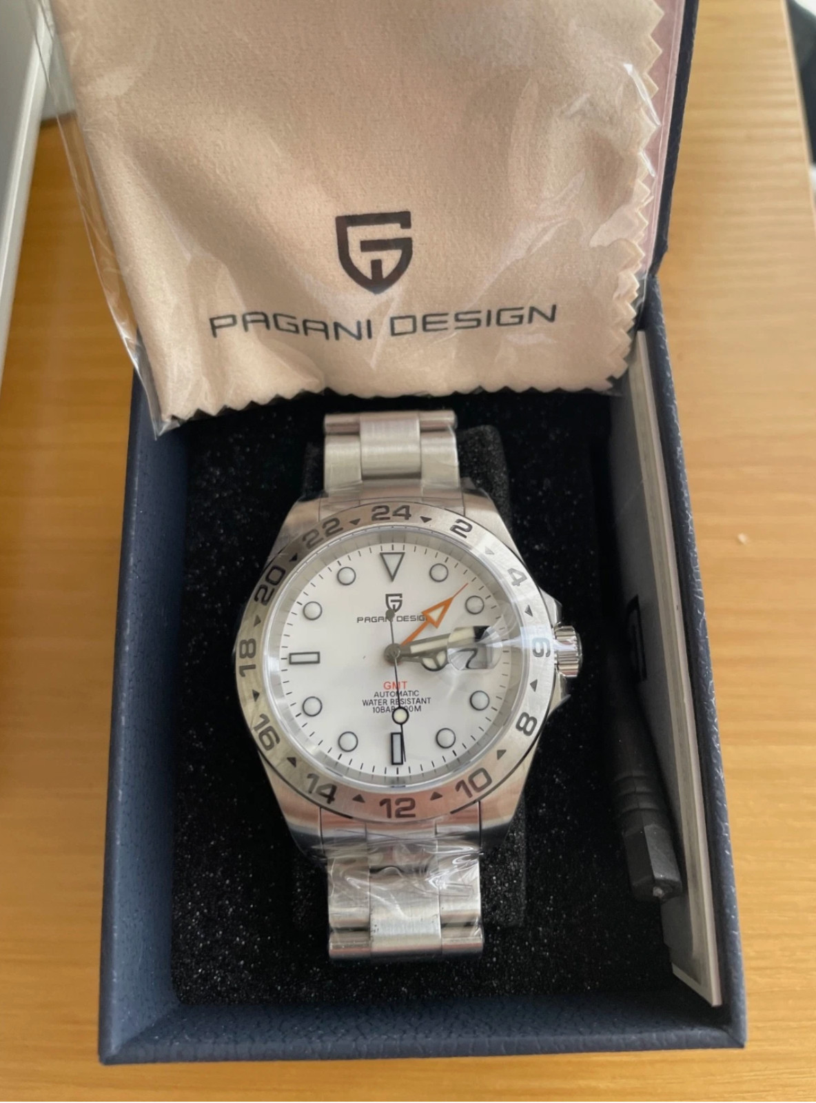 Pagani Design PD-1682 Explorer II GMT, 42mm Silver Stainless Steel.