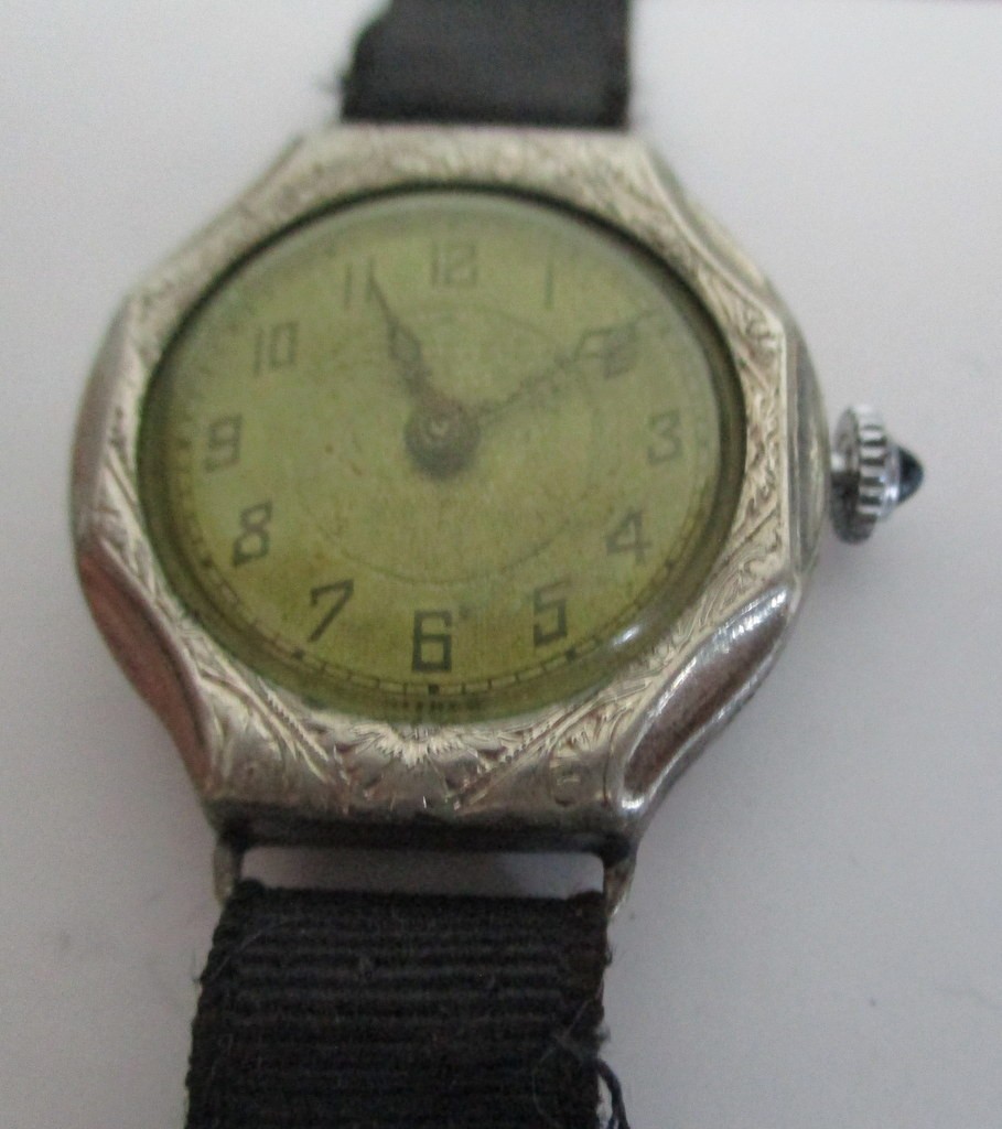 Antique 1920s HAYNE Swiss 16-Jewel Art Deco Ladies Wristwatch – 14K GF fancy cro