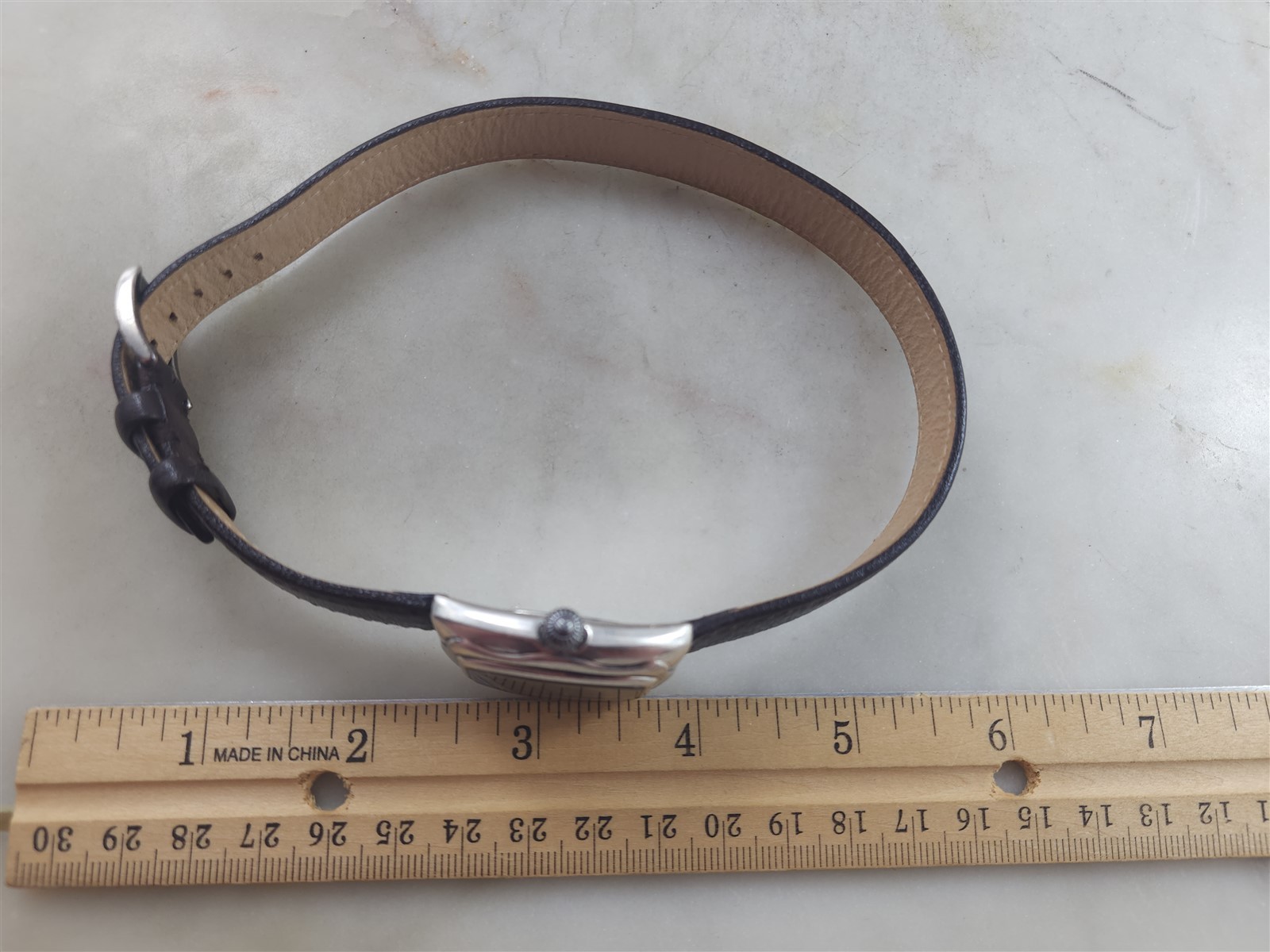 Silpada Designs Wrap Watch Working Condition – Dark Brown Leather – 48 Grams