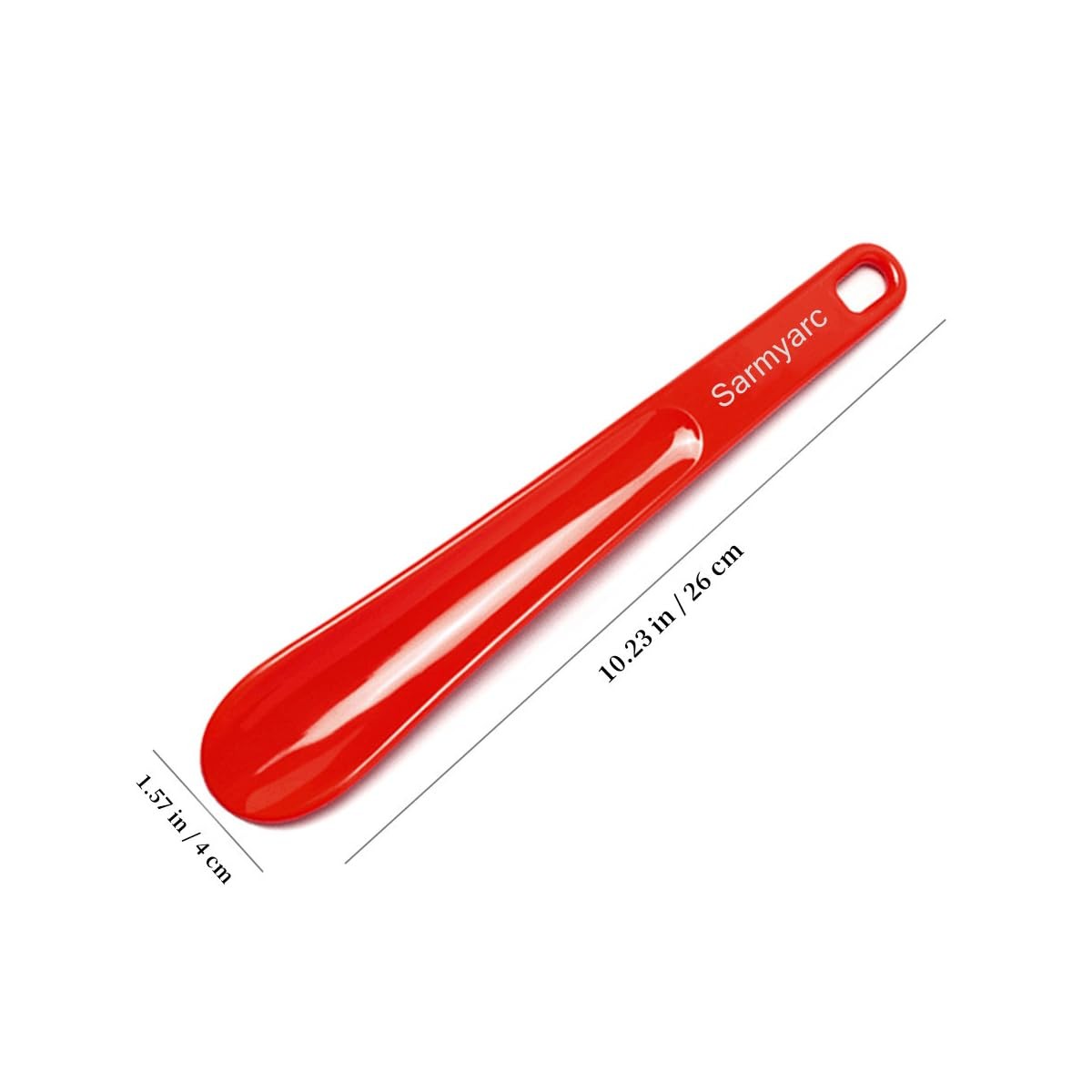 Sarmyarc Plastic Shoe Horn,2pcs Travel Shoe Horns for Men, Women, Seniors& Kids