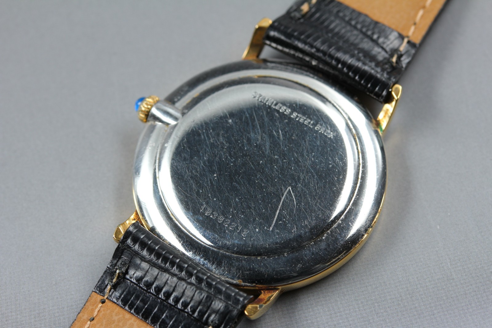 Longines 847 4222 L847.4 Black 4 Diamonds Manual Winding Men’s Watch EXC+++++