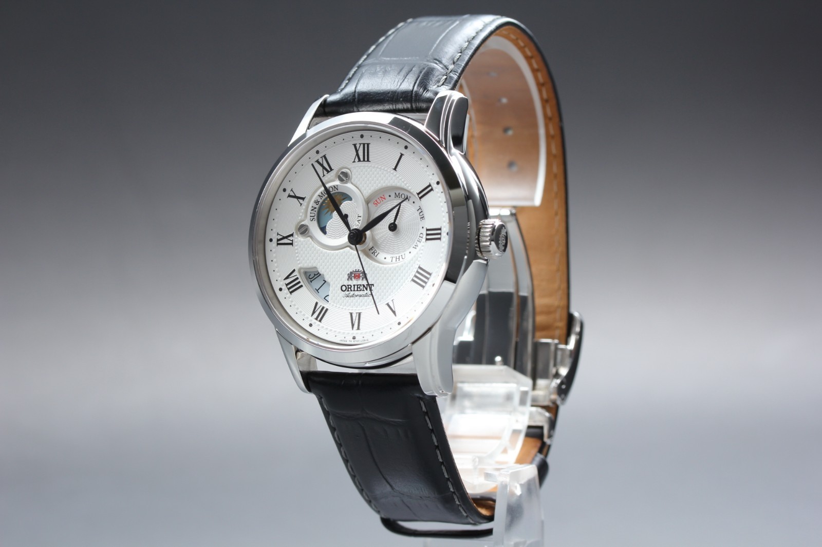 [NEAR MINT] Orient Sun & Moon ET0T-C0-B Automatic Men’s Watch From JAPAN W2028