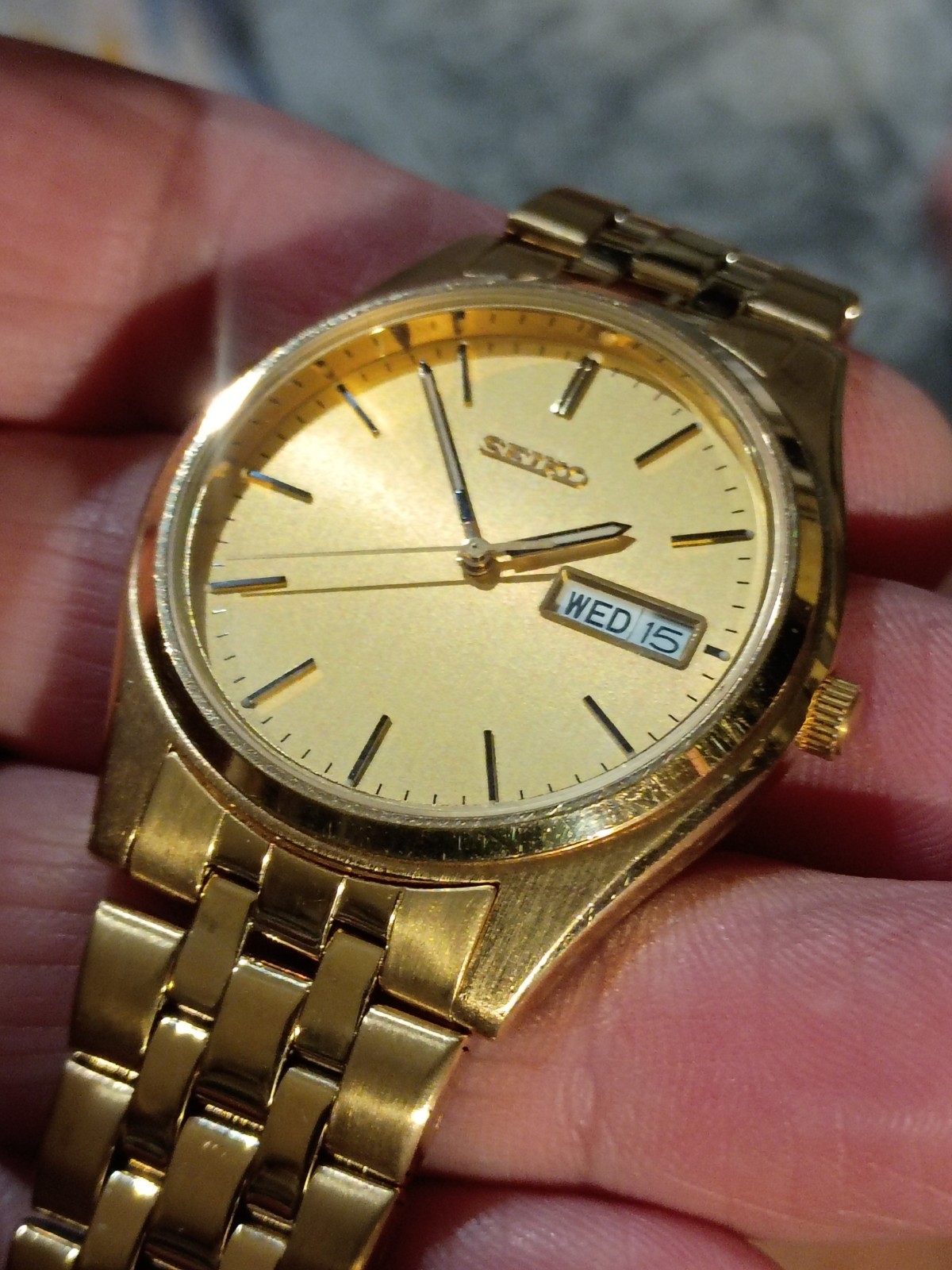 Seiko 7N43-919M All Gold Day Date, Vintage Seiko President!!!