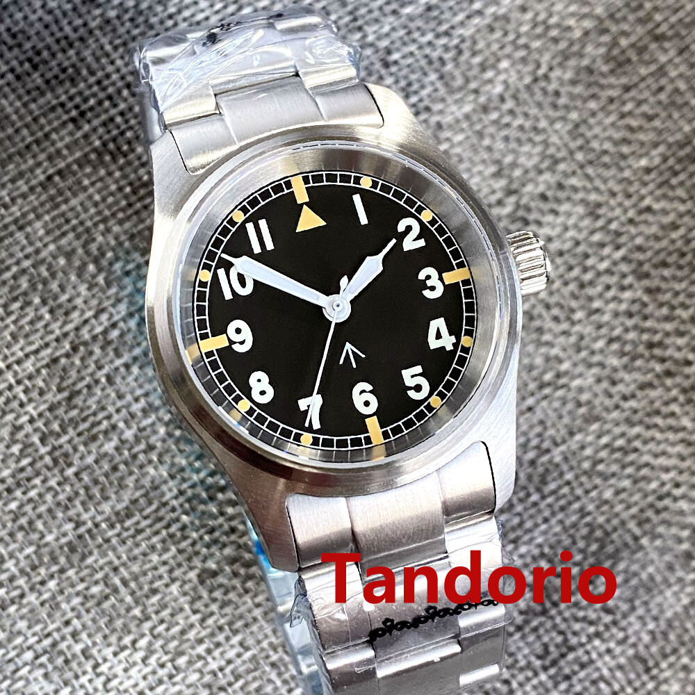 36mm Tandorio Sapphire Glass PT5000 NH35A 200m Diver Pilot Men’s Watch Luminous