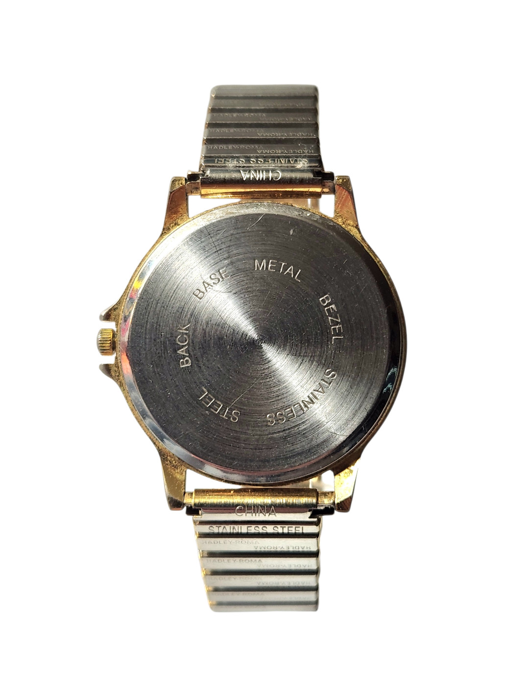 Vintage Time Magazine Quartz Watch Women’s Gold Tone Hadley Roma Stretch Band