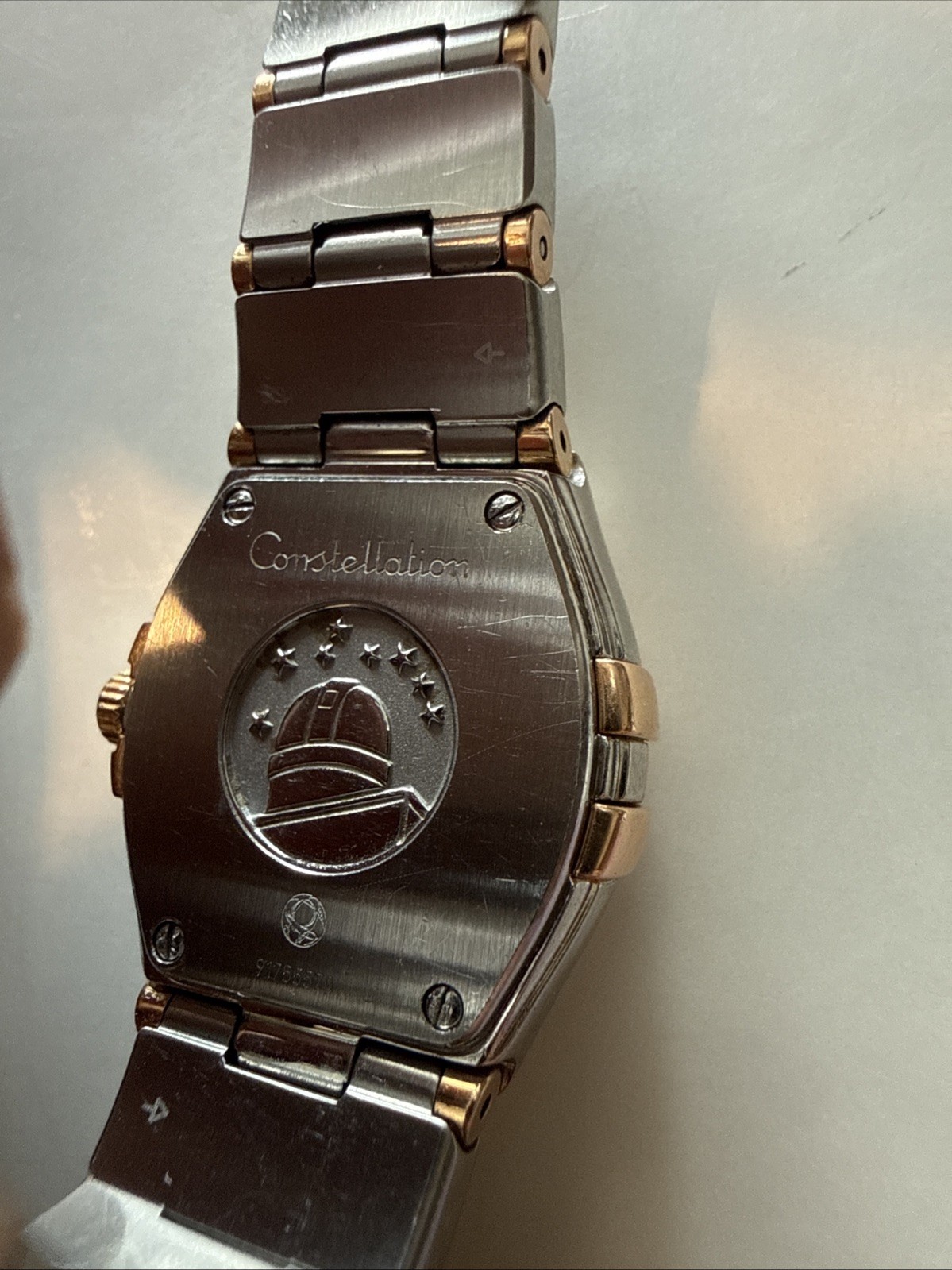 OMEGA Constellation Quartz Supernova Steel & 18k Rose Gold Diamond Bezel