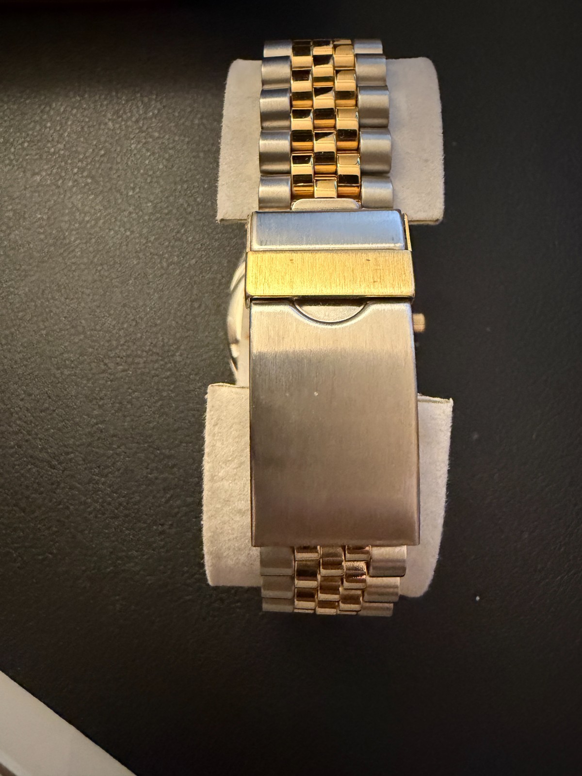 Men’s Vintage Watch BELAIR USA Swiss Two Tone New Engraved Gold Silver Dress