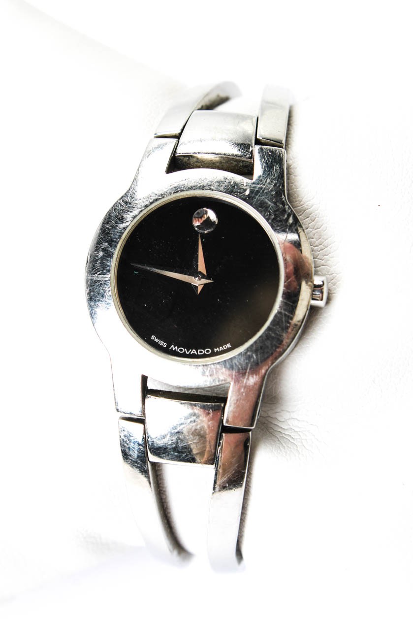 Movado Womens Stainless Steel Amorosa Quartz Watch 24mm