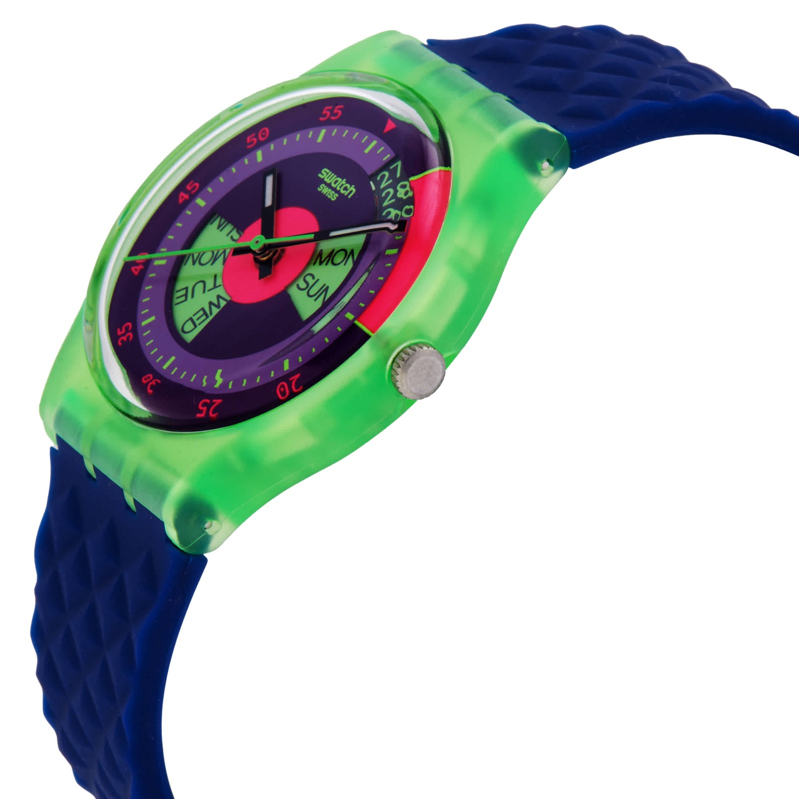 Swatch Neon Skychart Quartz Purple Dial Unisex Watch SO28G704
