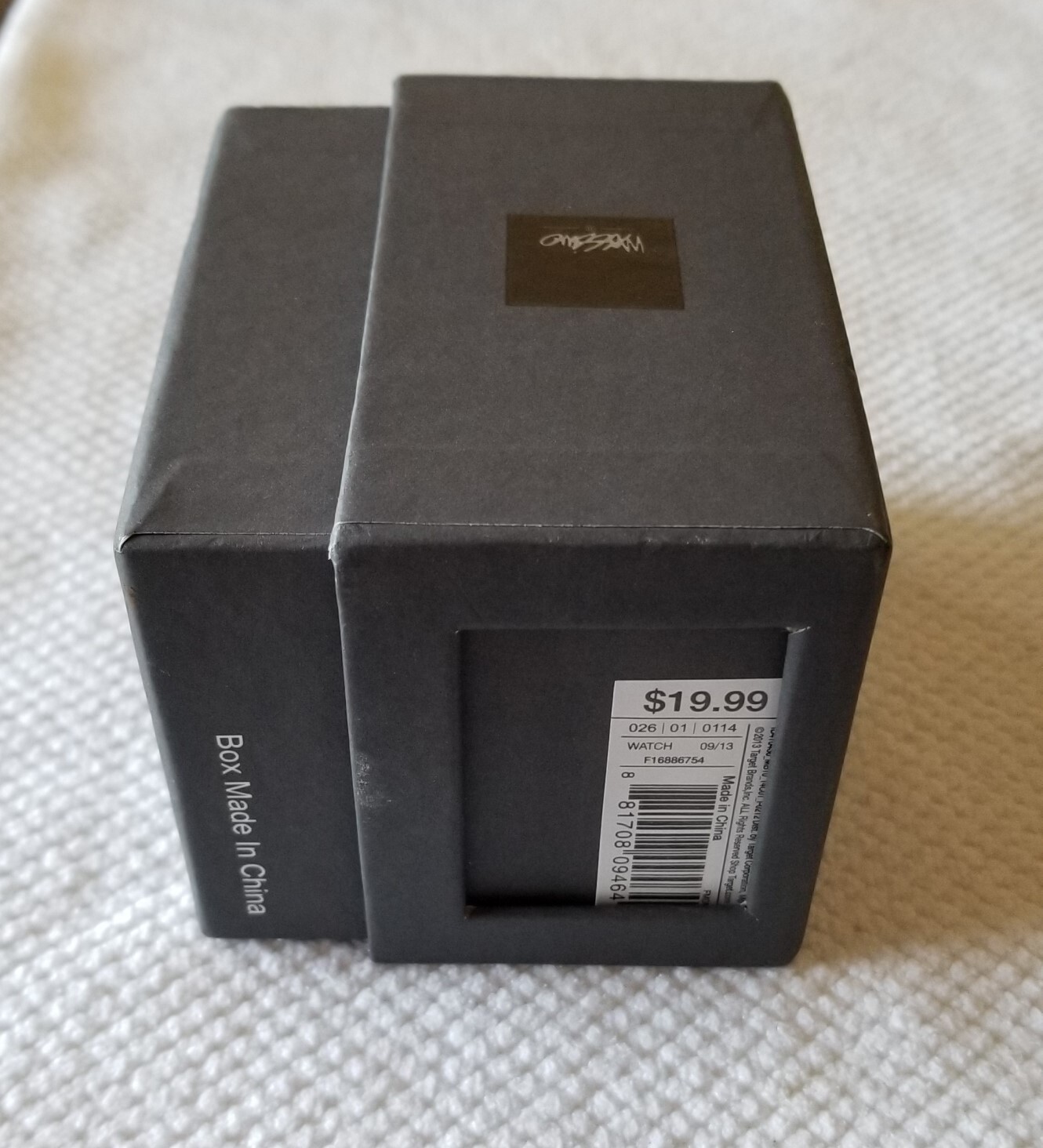 NIB Mossimo Rose Gold Tone Watch White Dial Link Band 6.75″ Max Size New Battery