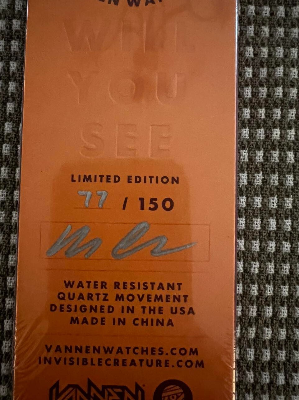 Vannen Red Invisible Creature Watch ICX Limited Edition of 150 made – Brand New