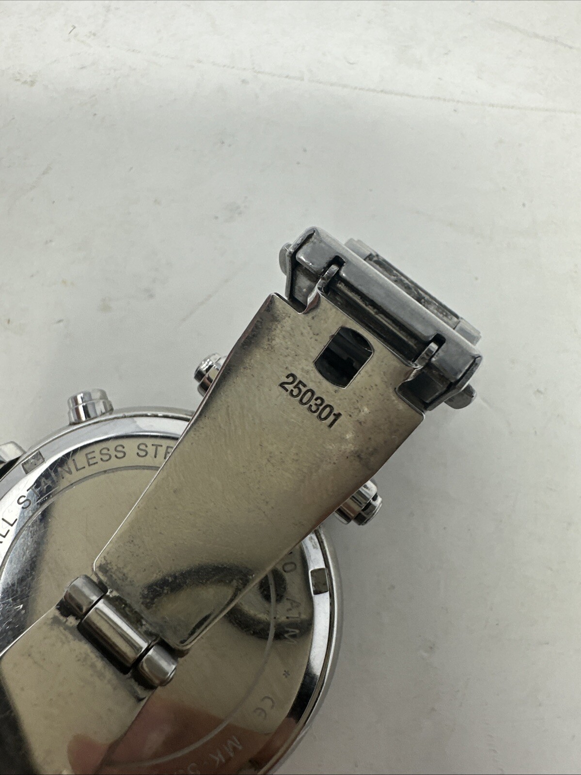 Michael Kors Parker Ladies Chronograph Watch MK-5353 Stainless Needs New Battery