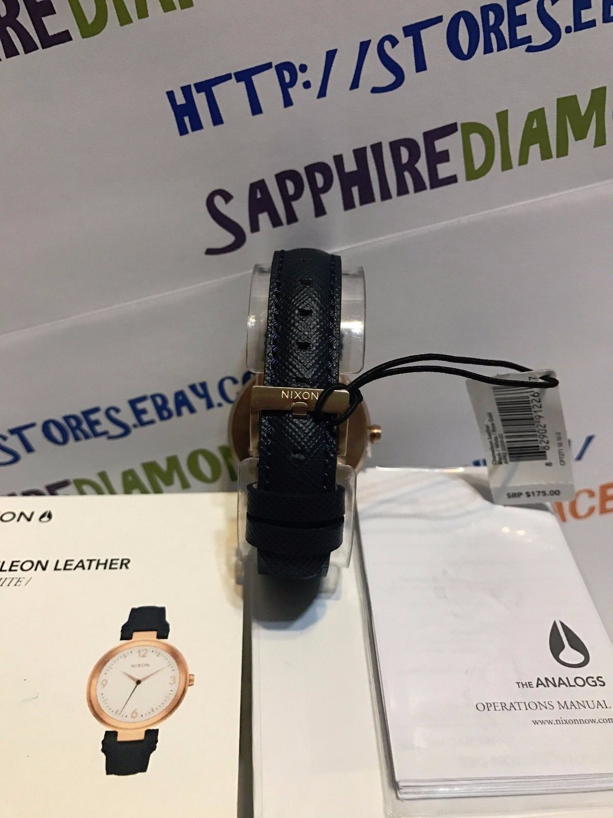 NIXON CHAMELEON ROSE GOLD LEATHER 39MM Ladies Watch A992-2359-00 NEW! $1750.00
