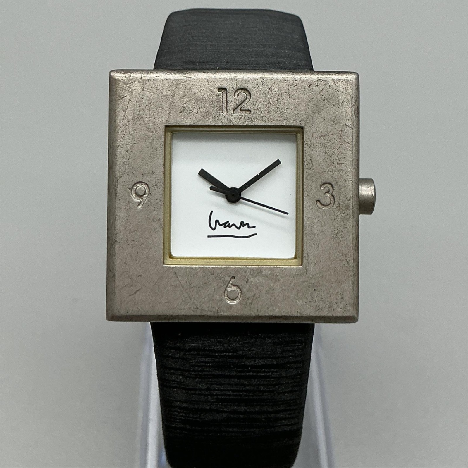 Projects Michael Graves Womens Watch 30mm Square Dial Silver Tone New Battery