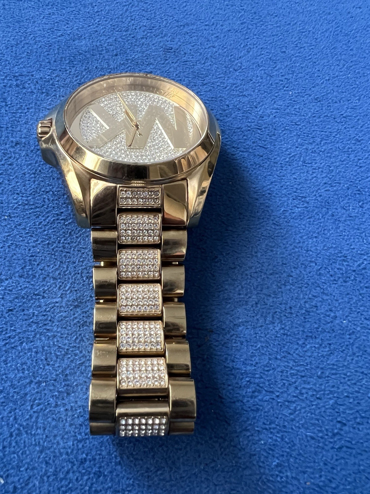Michael Kors MK‑6487 Gold‑Tone Crystal Logo Watch