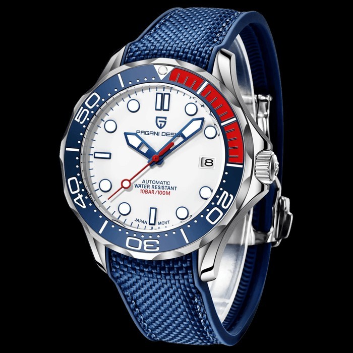 Pagani Design Automatic PD-1667 Red/White/Blue. NH35. Ships from USA