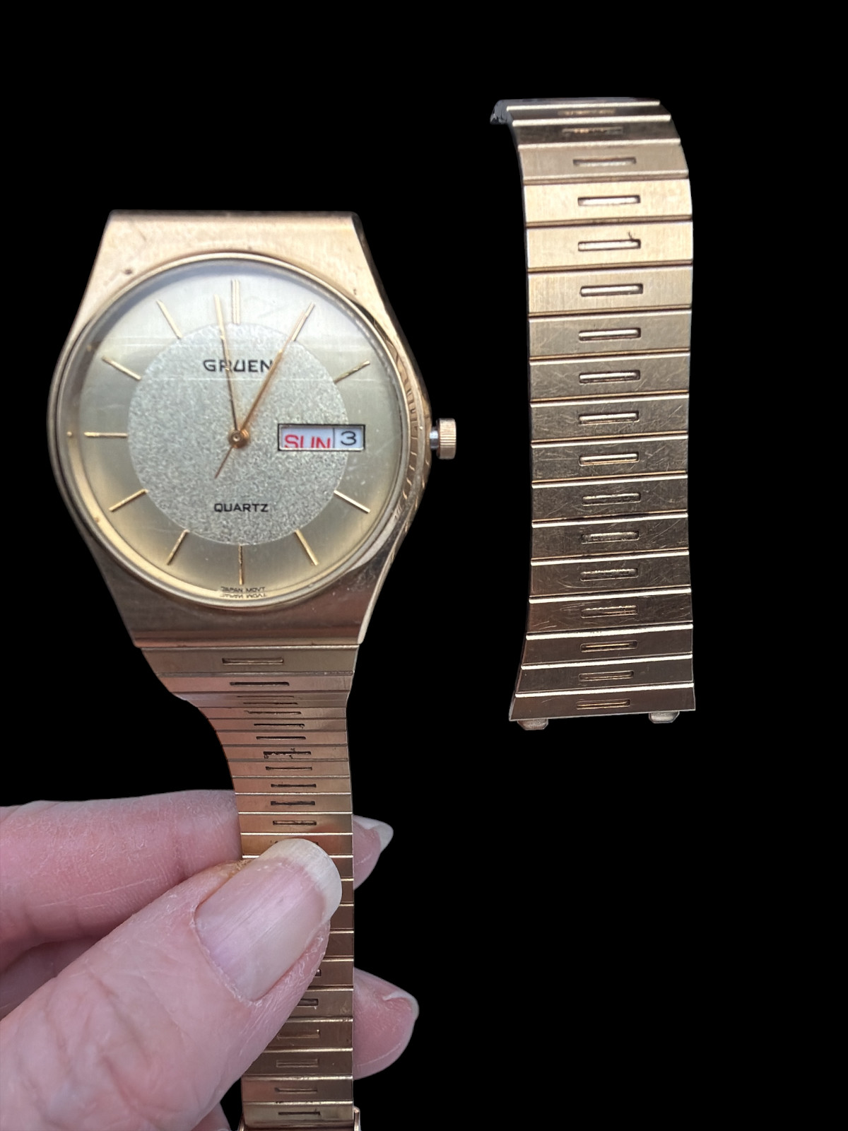 Gruen Quartz Men’s Watch Untested – See Photos / Description