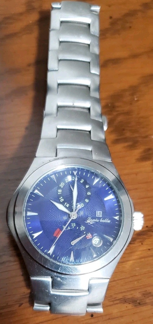 Louis Bolle Automatic Watch 4326-2126 Stainless Blue Water Resistant (30 Meters)
