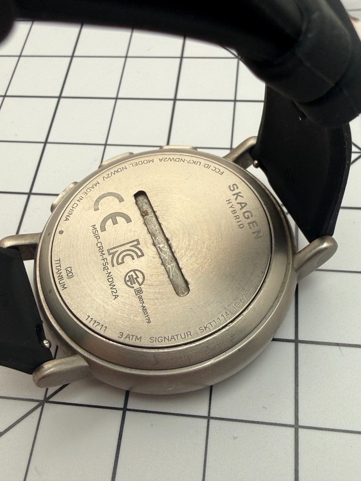 Skagen Signatur Connected Titanium Hybrid Smart Watch 45mm SKT1114 Gray Dial