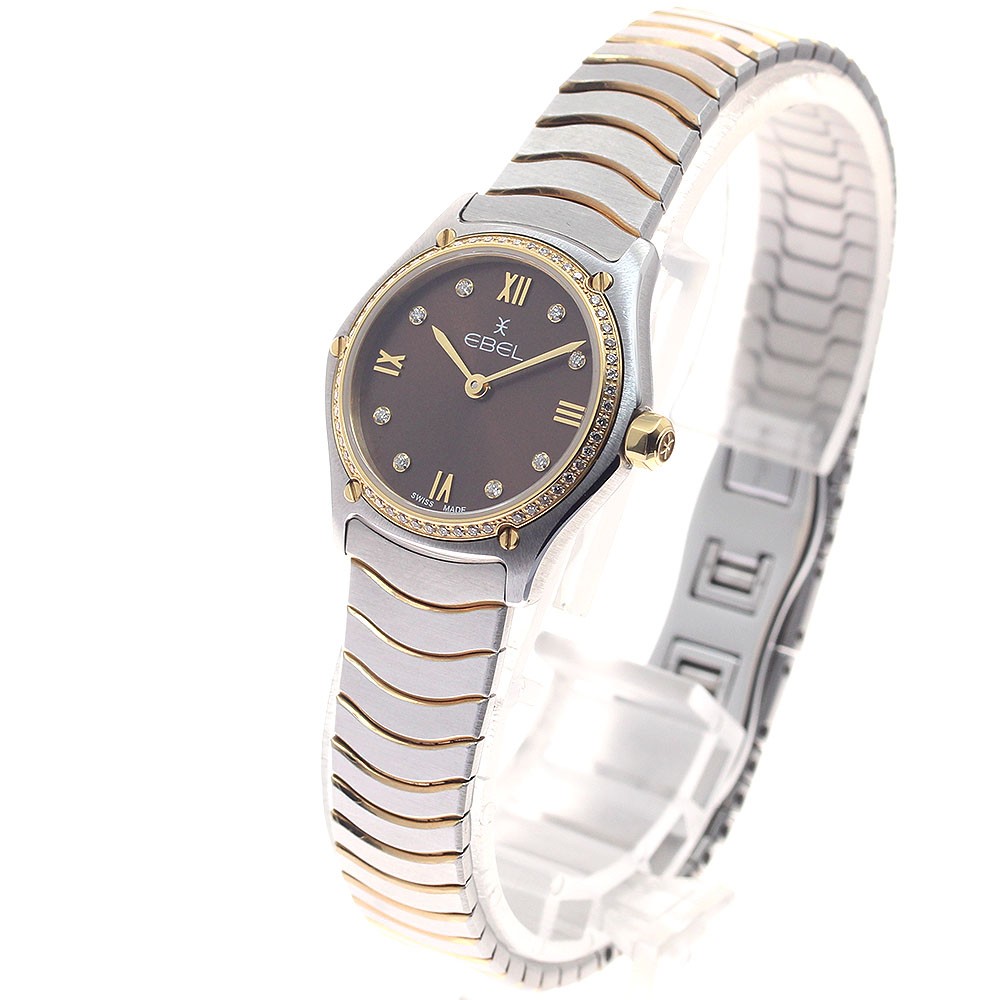 EBEL Sport Classic Mini 1216443A Diamond bezel 8P 2-tone YG Quartz Ladies_954673