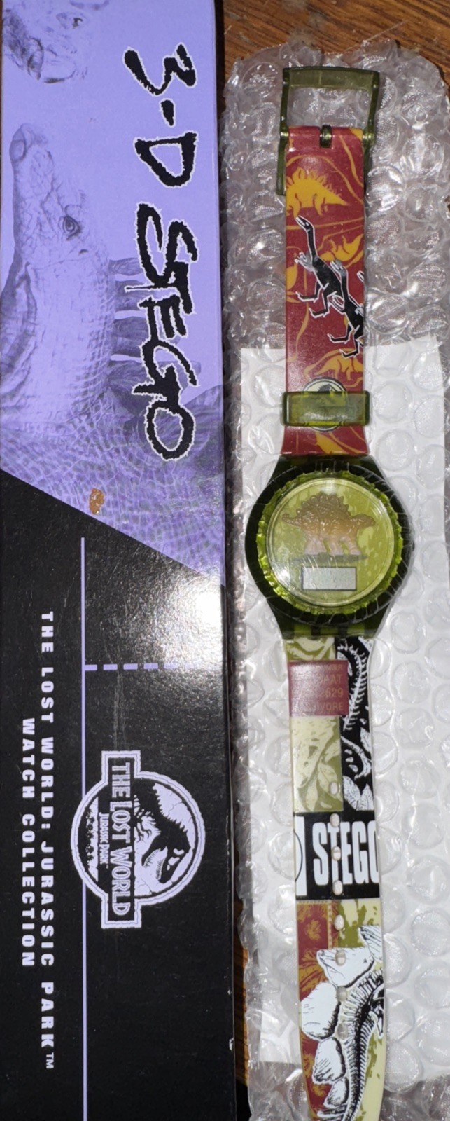 1997 The Lost World: Jurassic Park TLW Burger King Wrist Watch Needs Battery