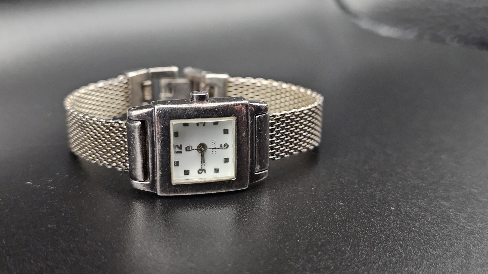Ecclissi 925 Sterling Silver Ladies Multi Chain Mesh Band Watch – WORKING