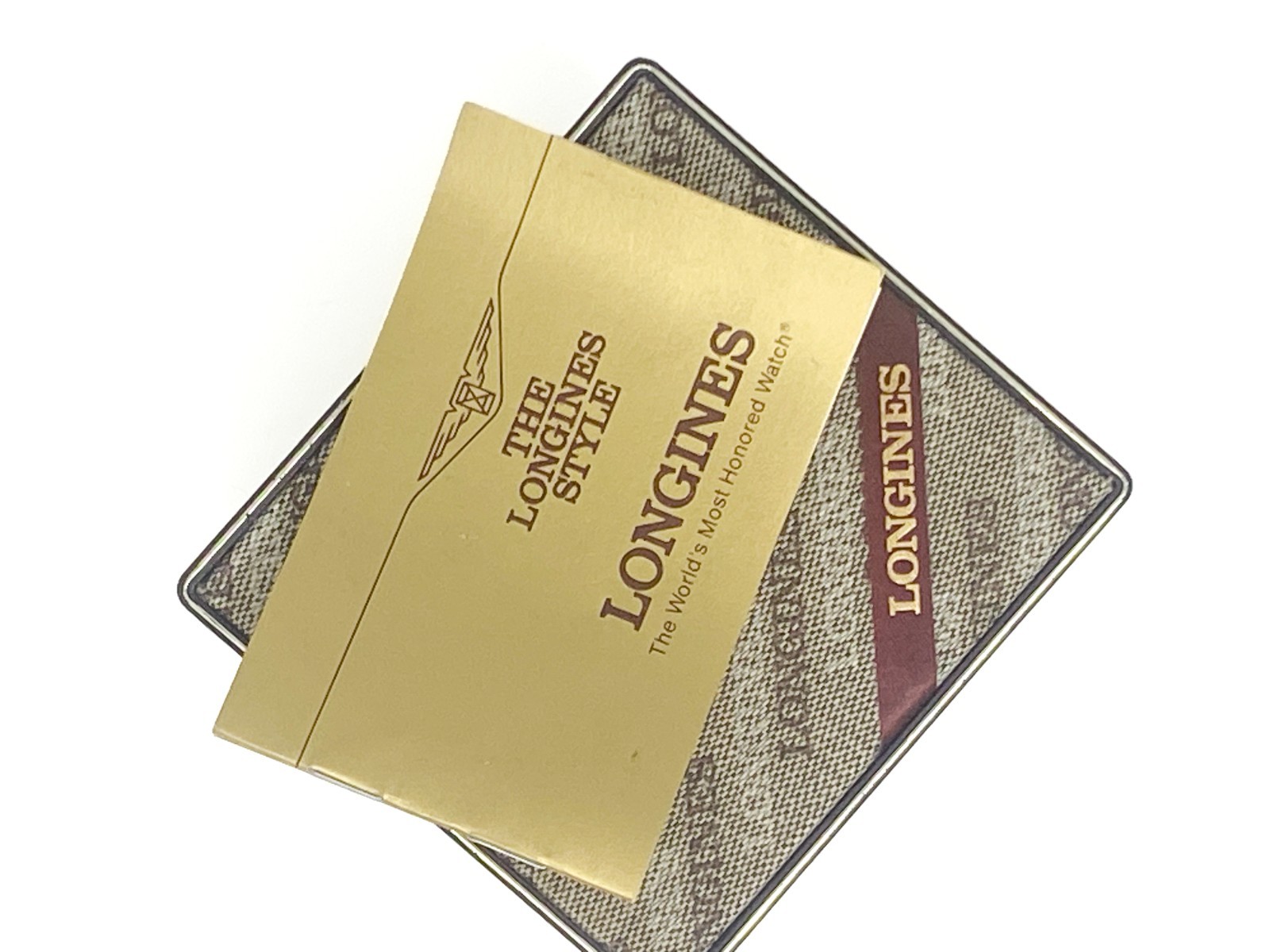1970s Longines TV Watch, RARE Tiger’s Eye Eclipse Dial – Full-Set Box and Papers