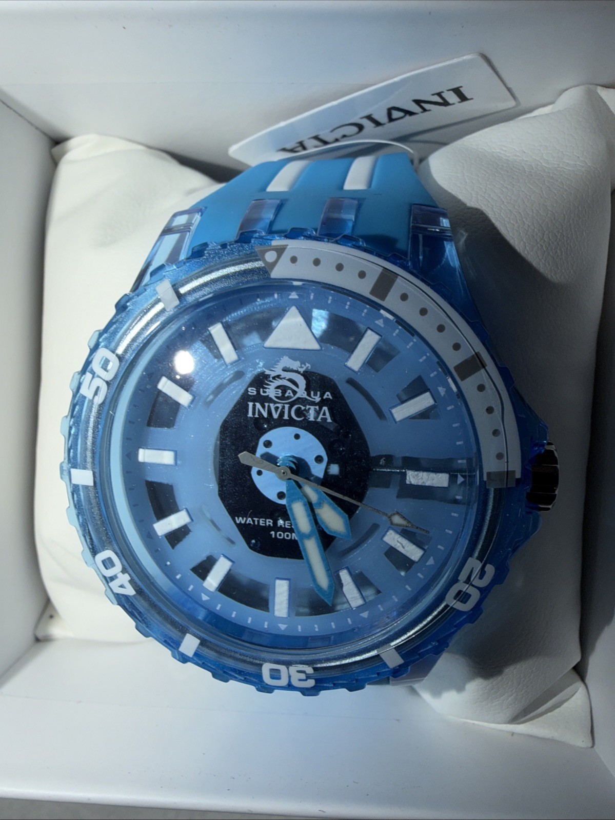 Invicta Subaqua Chromamode Lot 3 44mm Men’s Watch Black, White & Blue White
