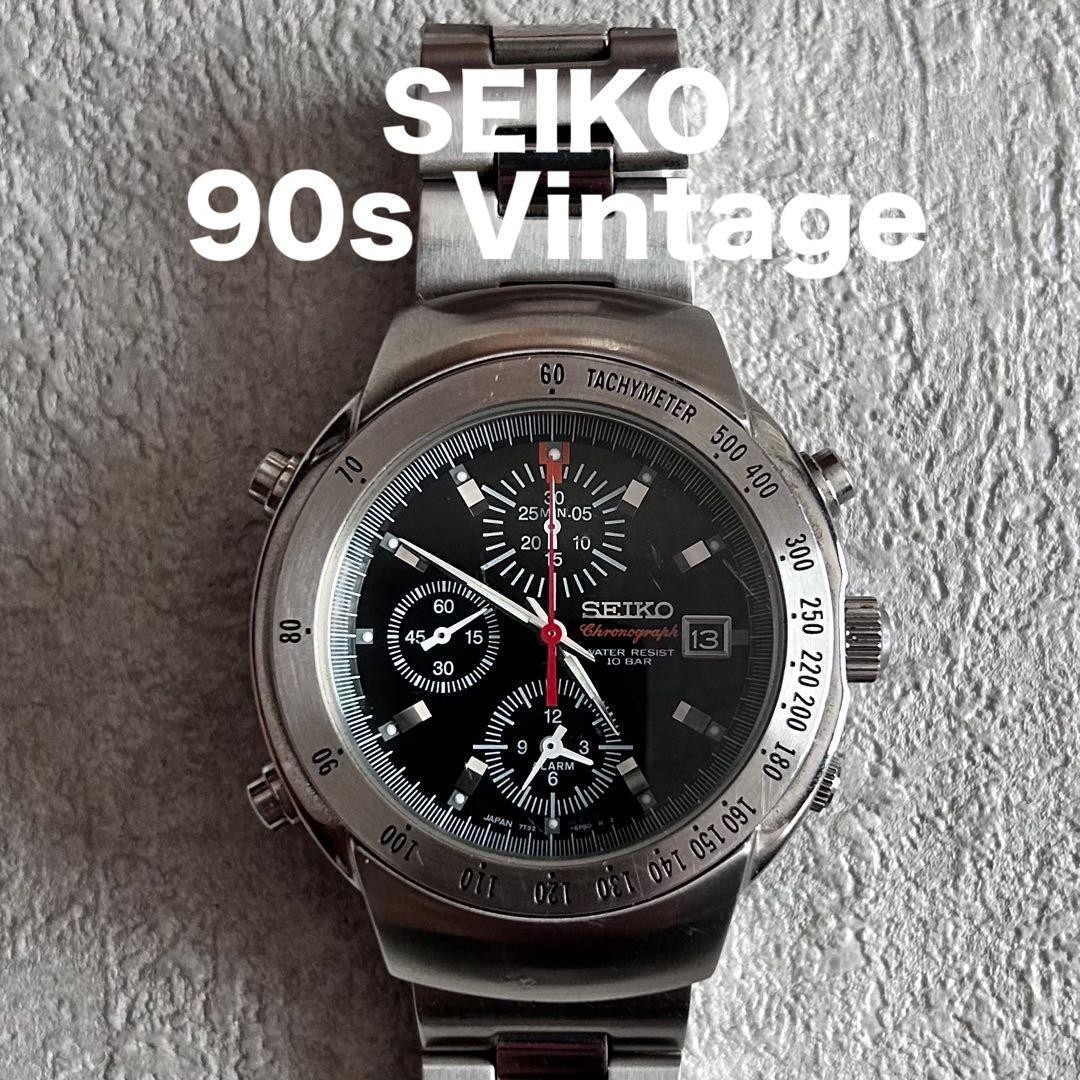 [Working Condition] SEIKO 7T32-6P80 Chronograph Alarm Quartz Watch