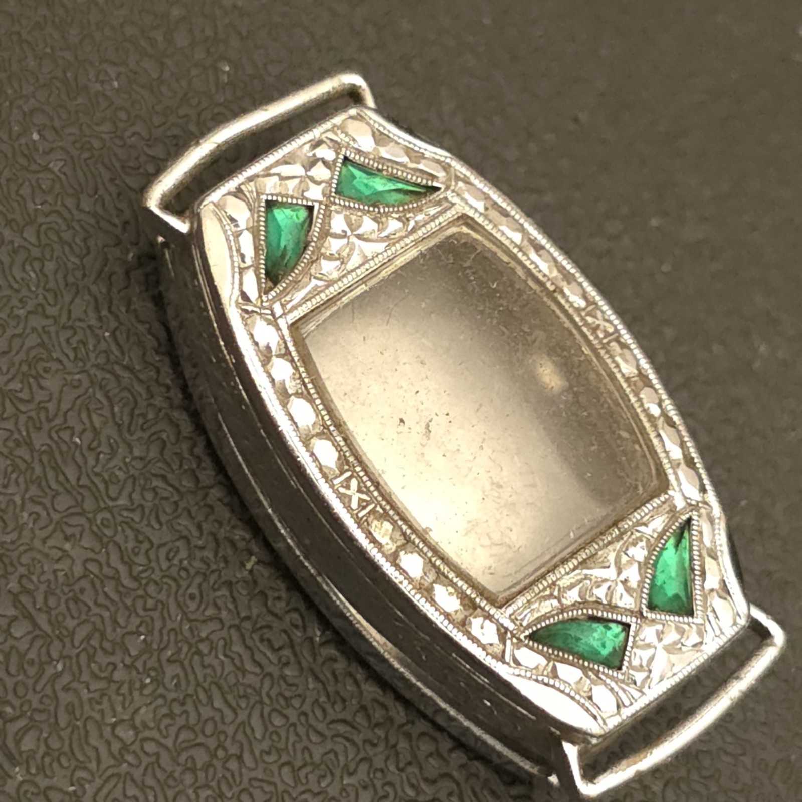 FP3 RARE VINTAGE 20s LADIES ENAMELED ART DECO WATCH CASES CASE LOT GROUP WATCHES