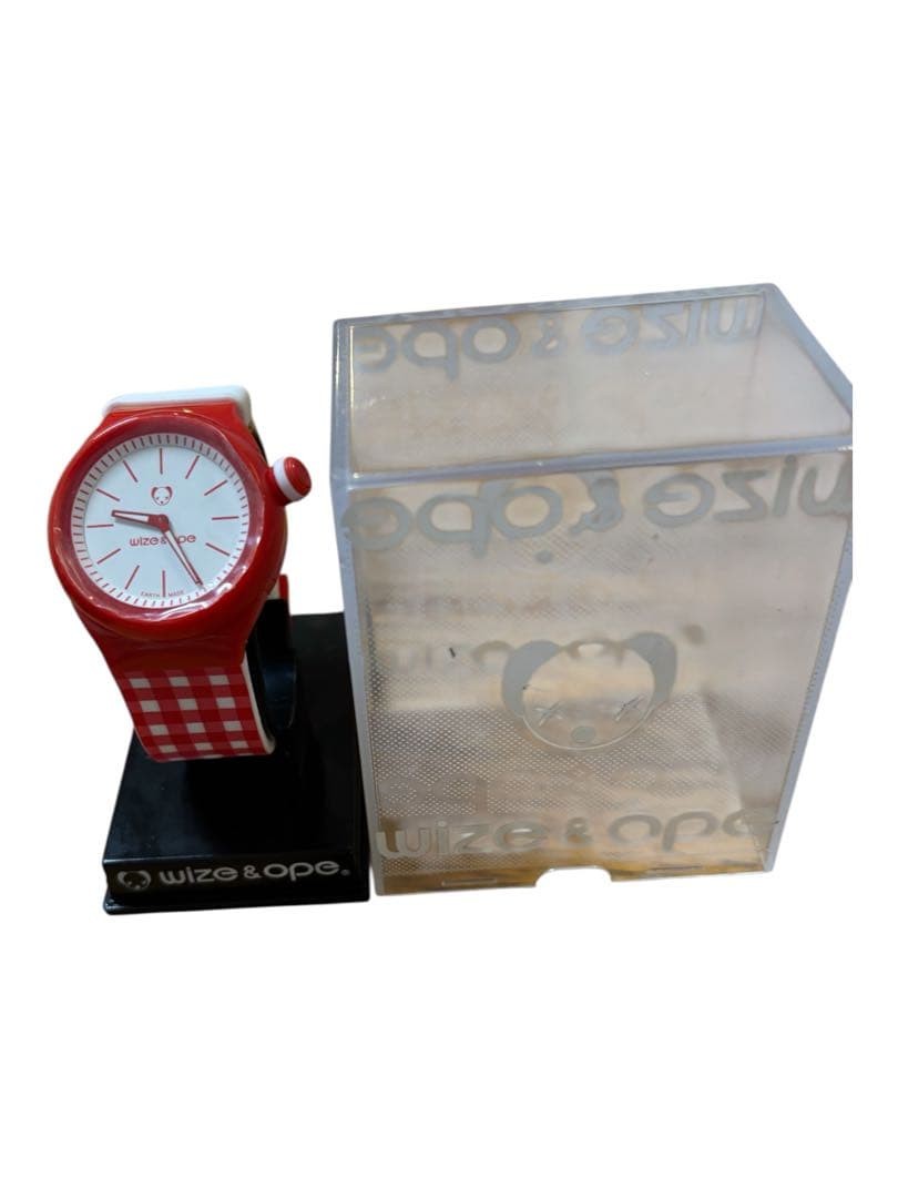 wize & ope plaid red watch