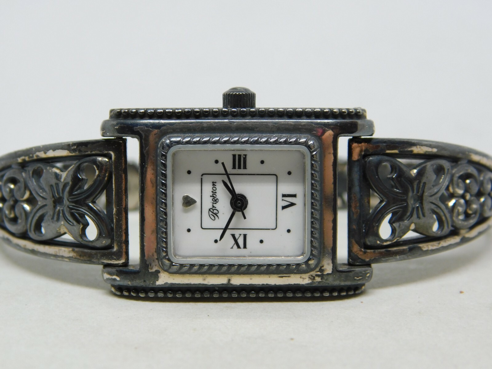 Brighton Hamilton Silver Tone Quartz Analog Ladies Watch Sz. 5 3/4»