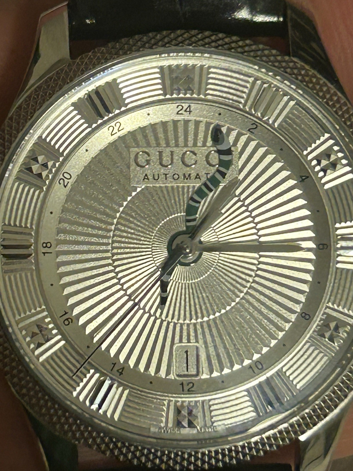 Gucci Eryx GMT Automatic Men’s Watch/snake