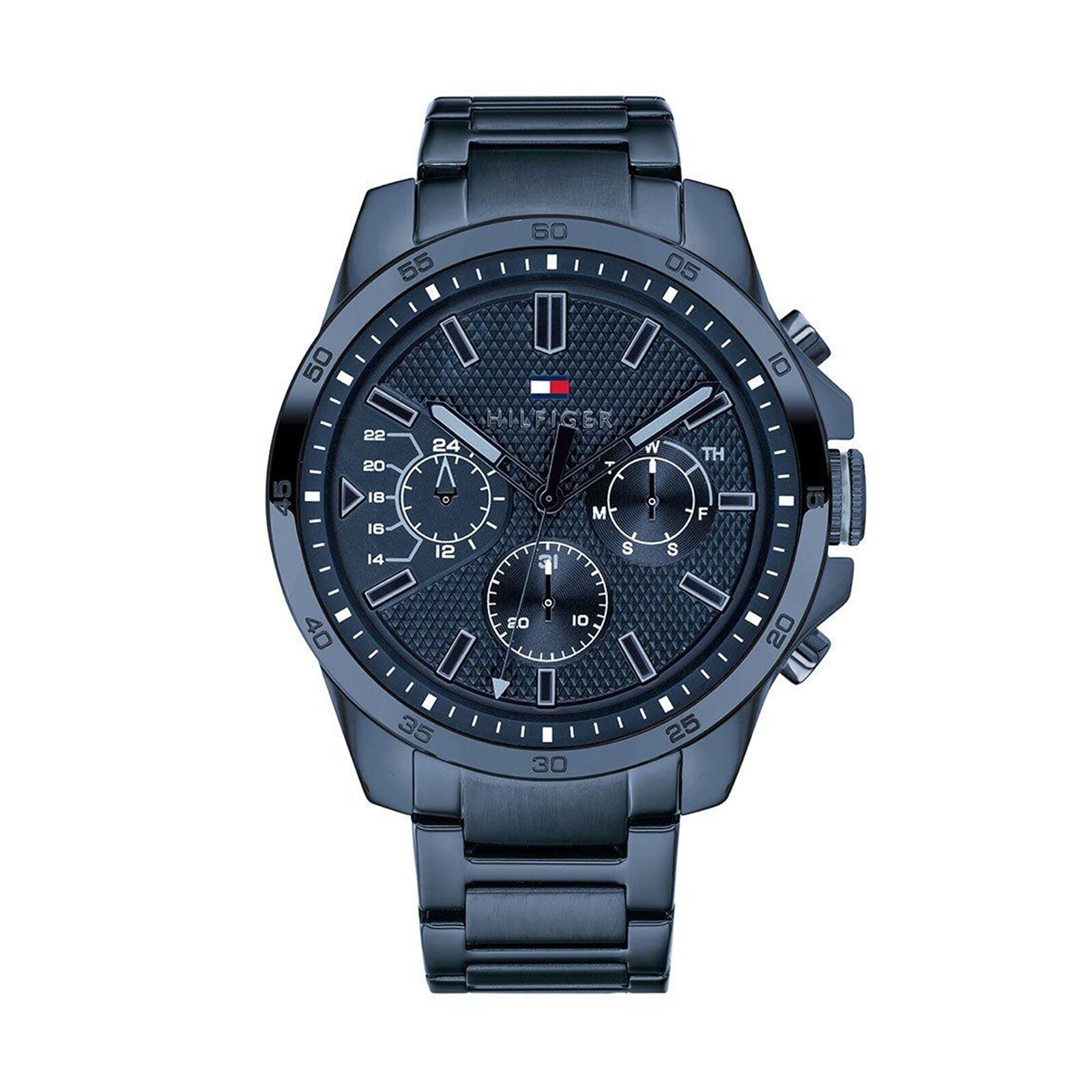 Tommy Hilfiger Men’s Decker Blue Dial Stainless Steel Watch – 1791560