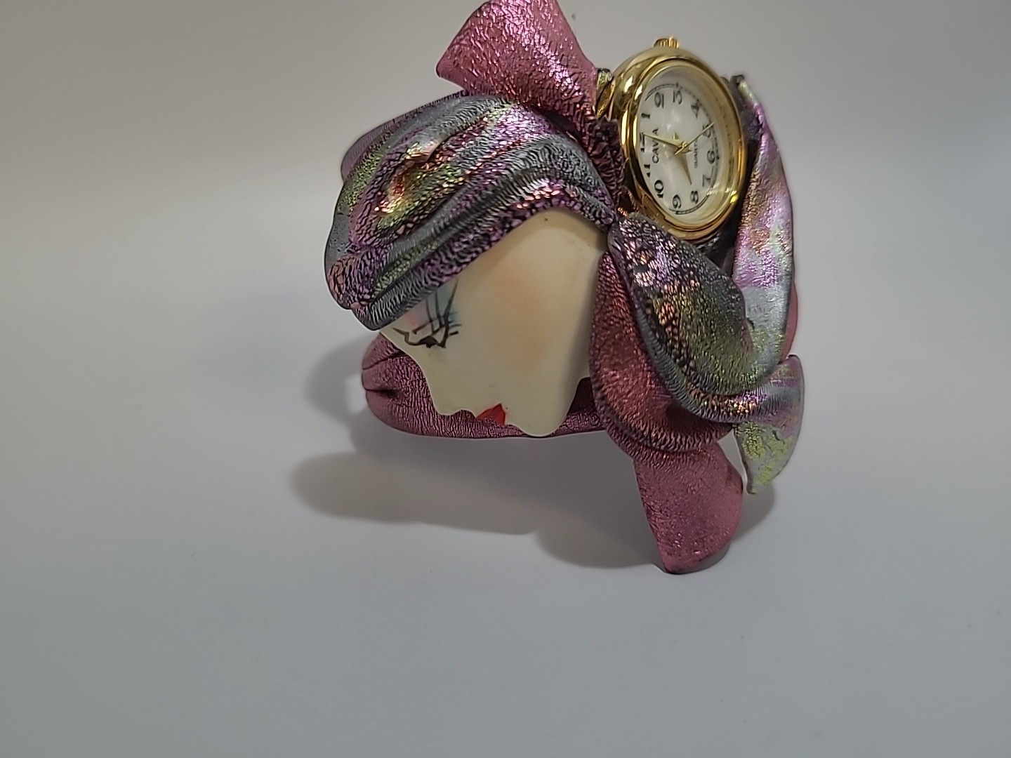 Vintage Bonetto Bisque Girl Quartz Watch Bracelet