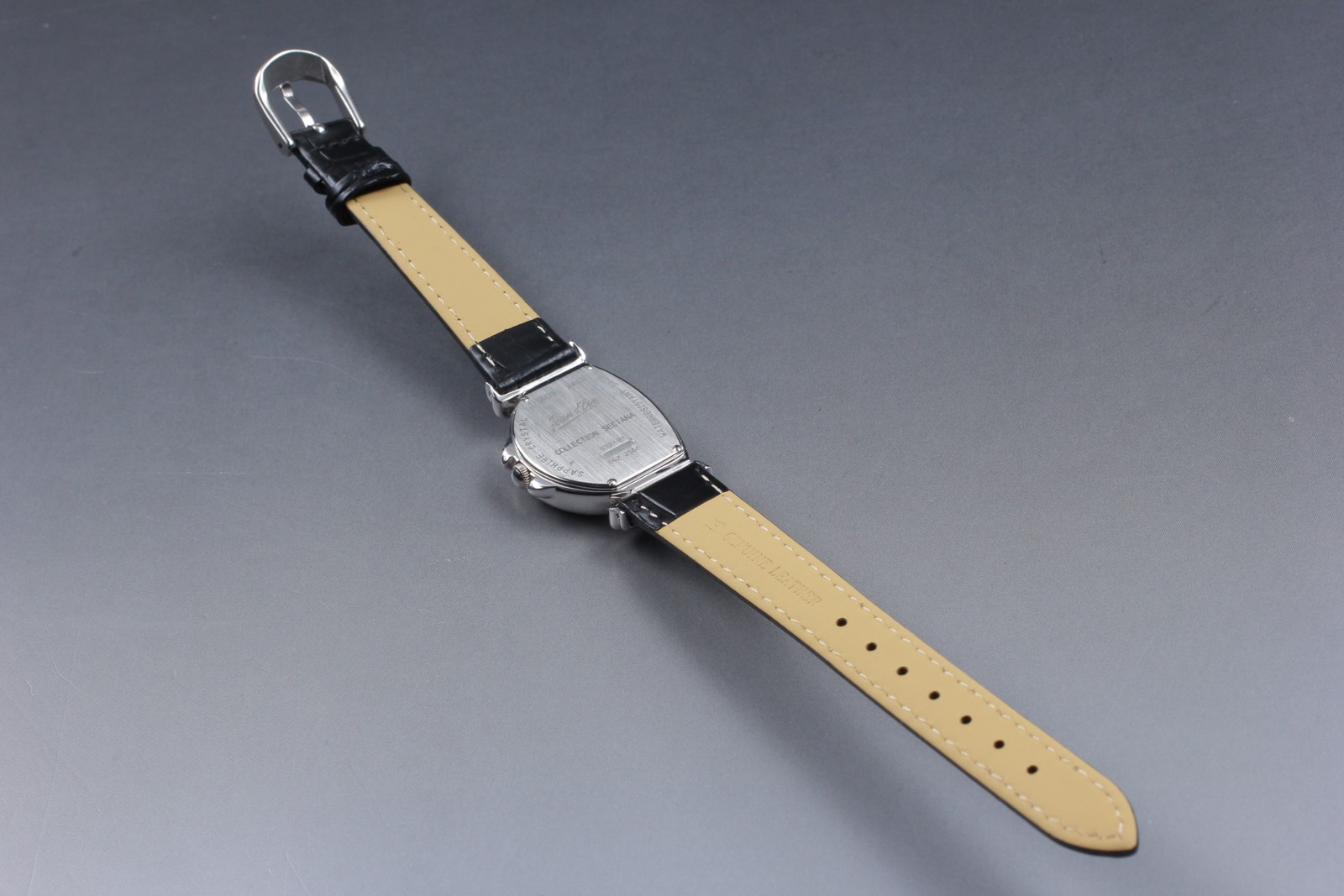 Vintage [Exc+5] Jean d’eve Sectana Silver 24mm Yellow Women’s Quartz Watch JAPAN