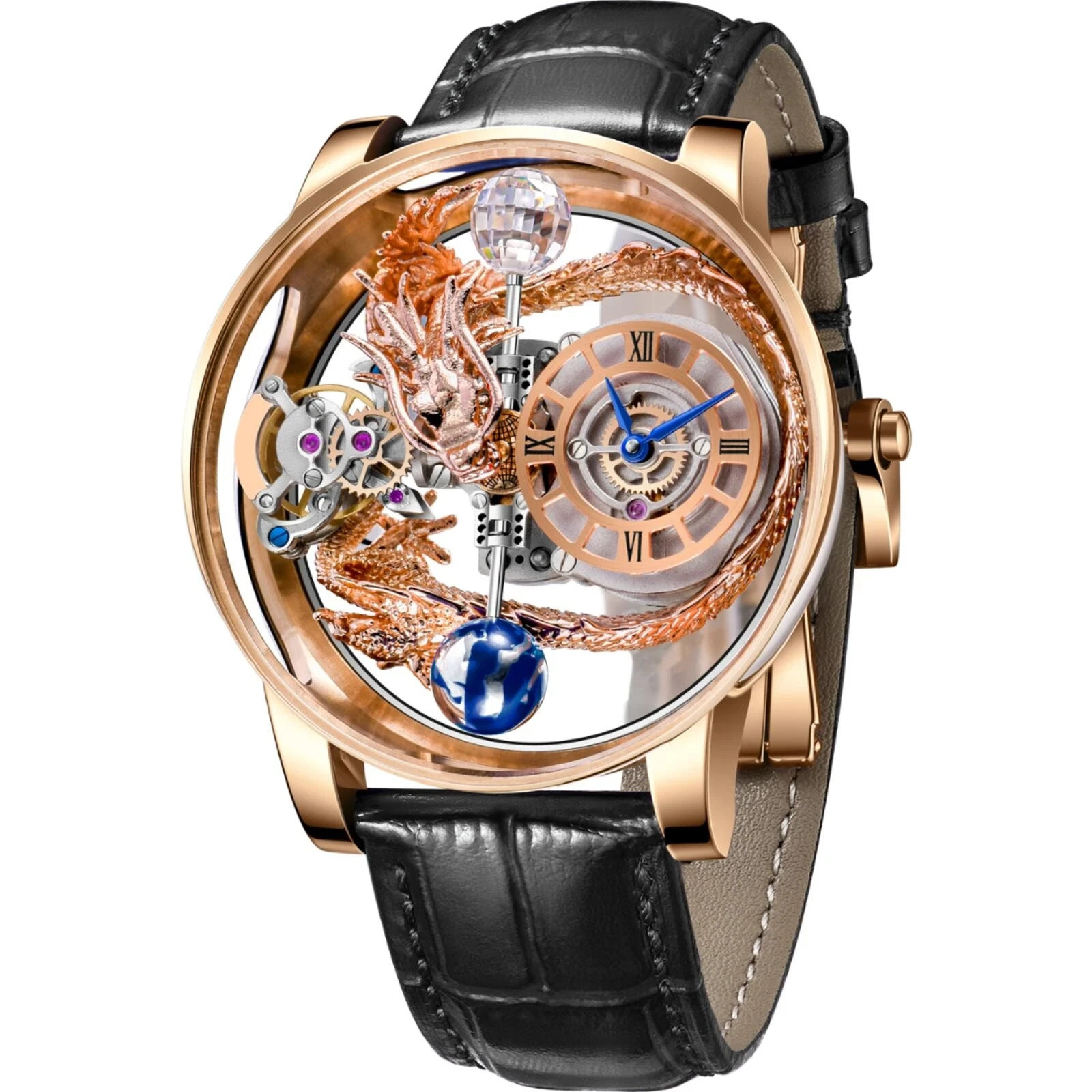 Montres Prestige X Invicta Quartz Men’s Watch w/ Skeleton Dial – 46mm (MPW-0141)