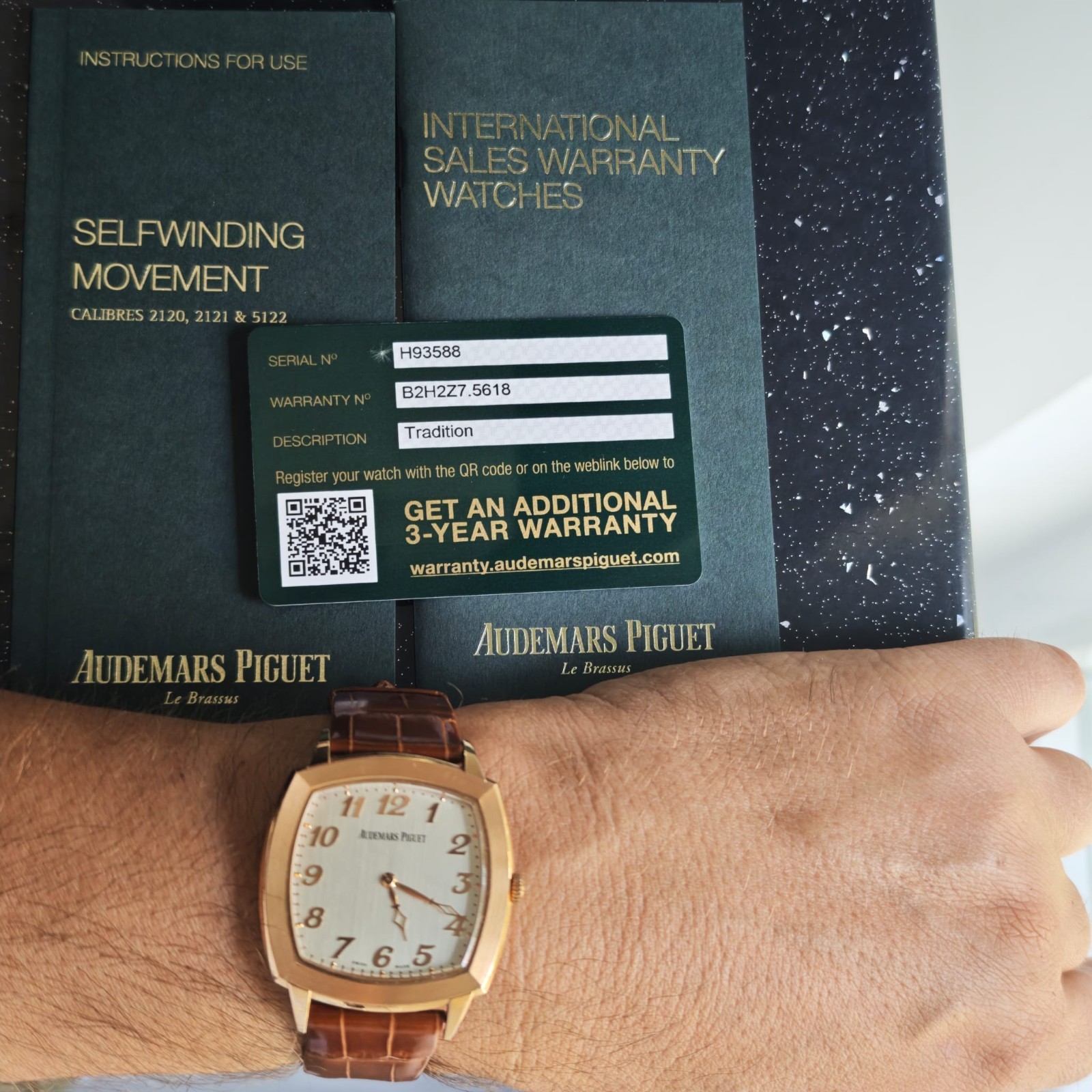 Audemars Piguet Tradition Jumbo 41mm 18k Rose Gold Full Set 15335OR 2120Caliber