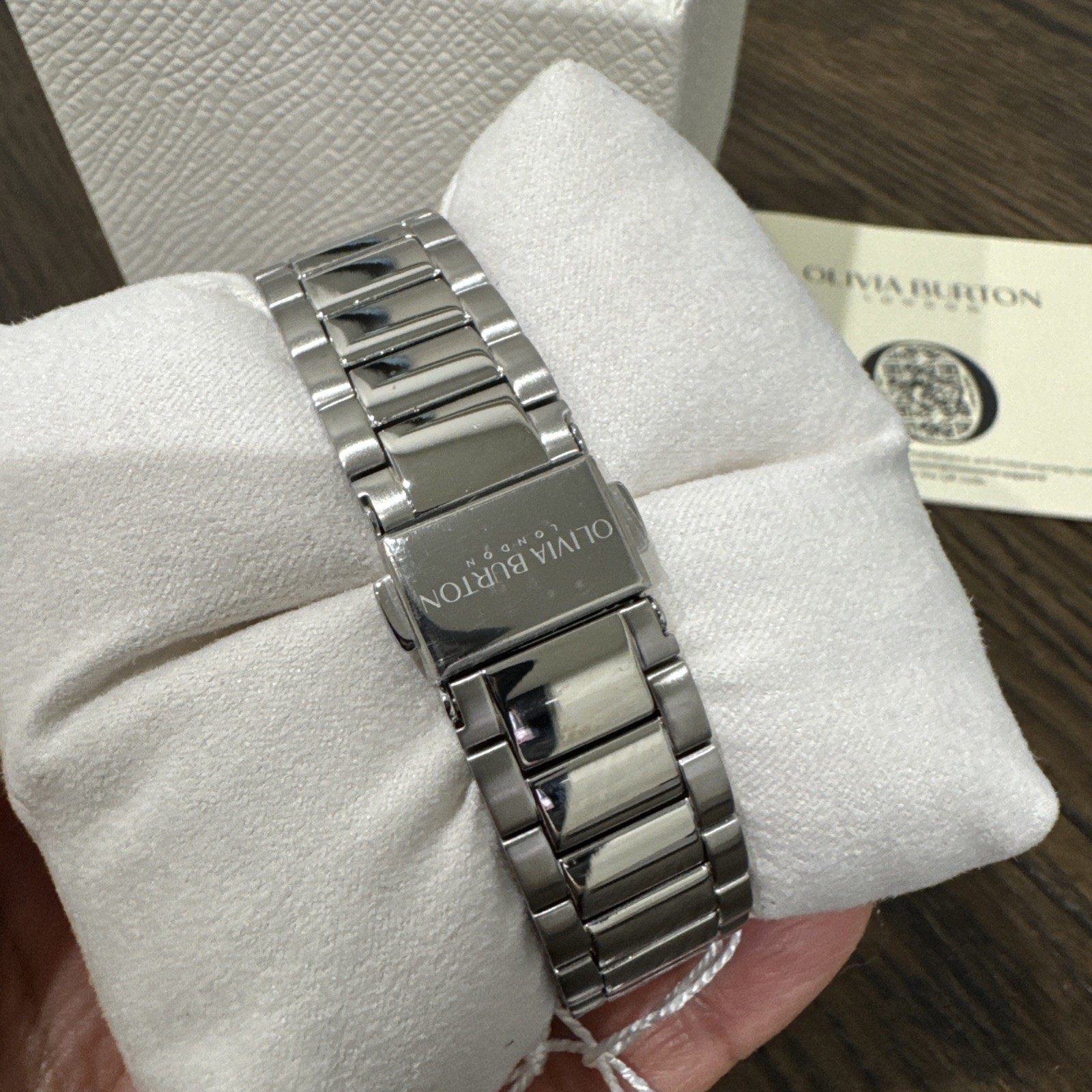 Olivia Burton LONDON Women’s Watch 24000070 Quartz Rose Gold Silver Steel 34mm