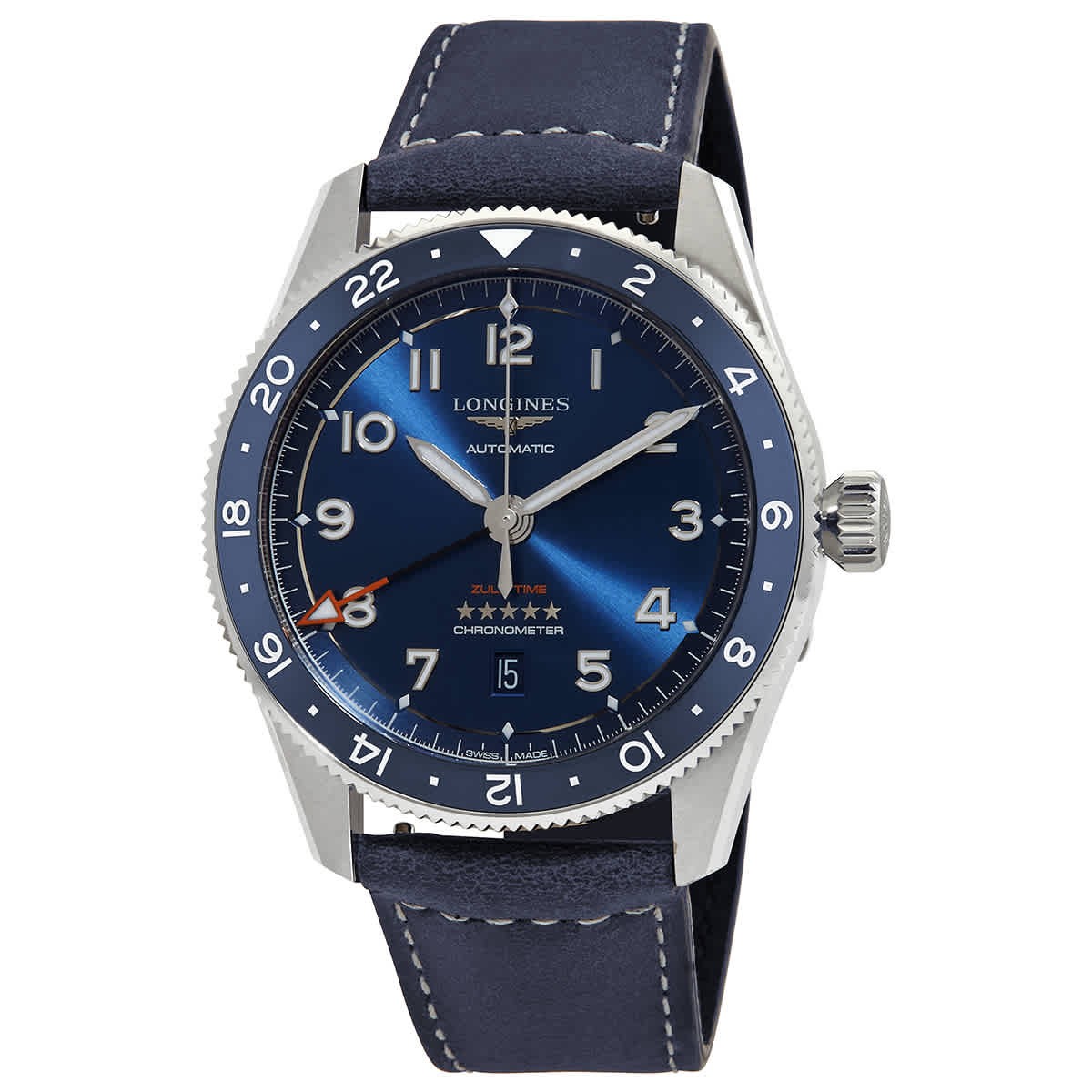Longines Spirit Zulu Time Automatic Blue Dial Men’s Watch L3.812.4.93.2