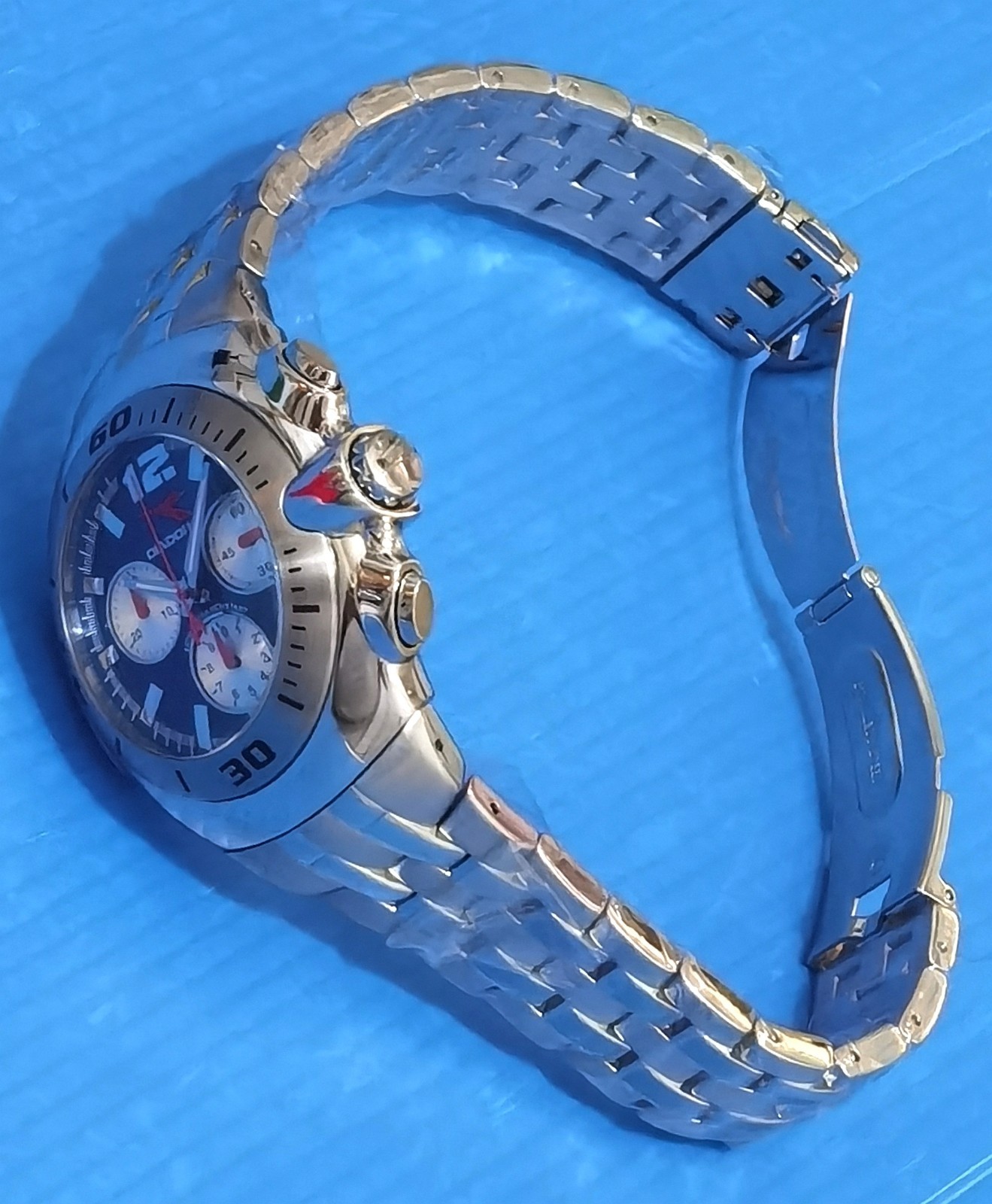diadora watch full s.steel swiss chronograph racing 1/10s up to 10h