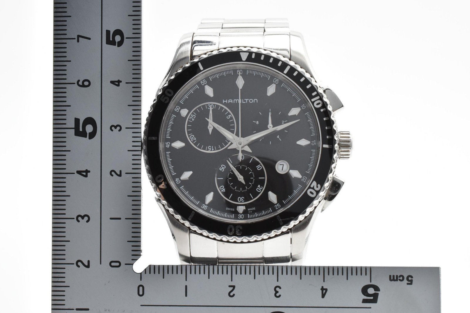 Hamilton Jazzmaster Seaview H375120 Chronograph Qz Men’s Watch [NEAR MINT]