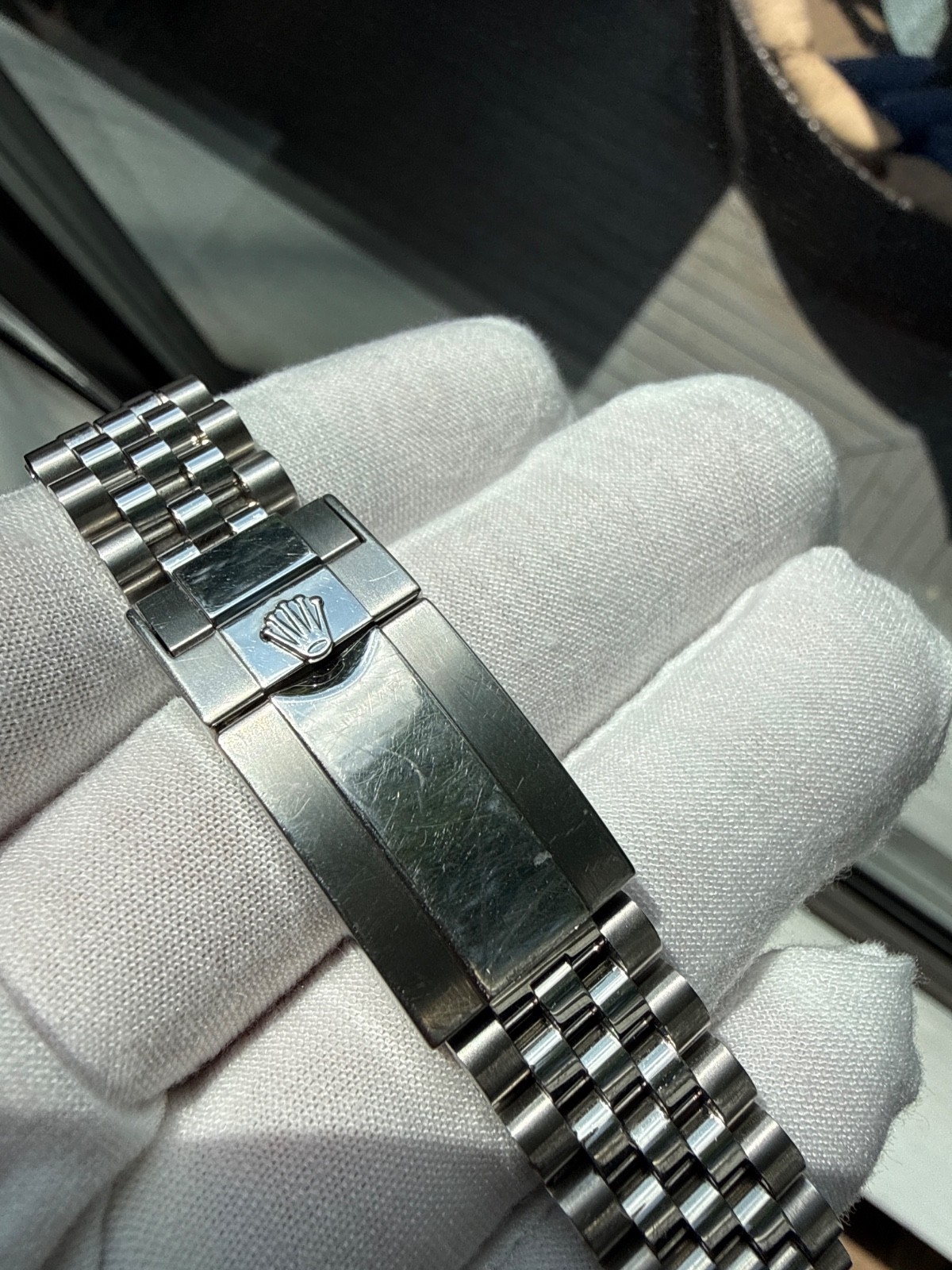 pre-owned Rolex Batgirl 126710BLNR, 2019 with box and papers