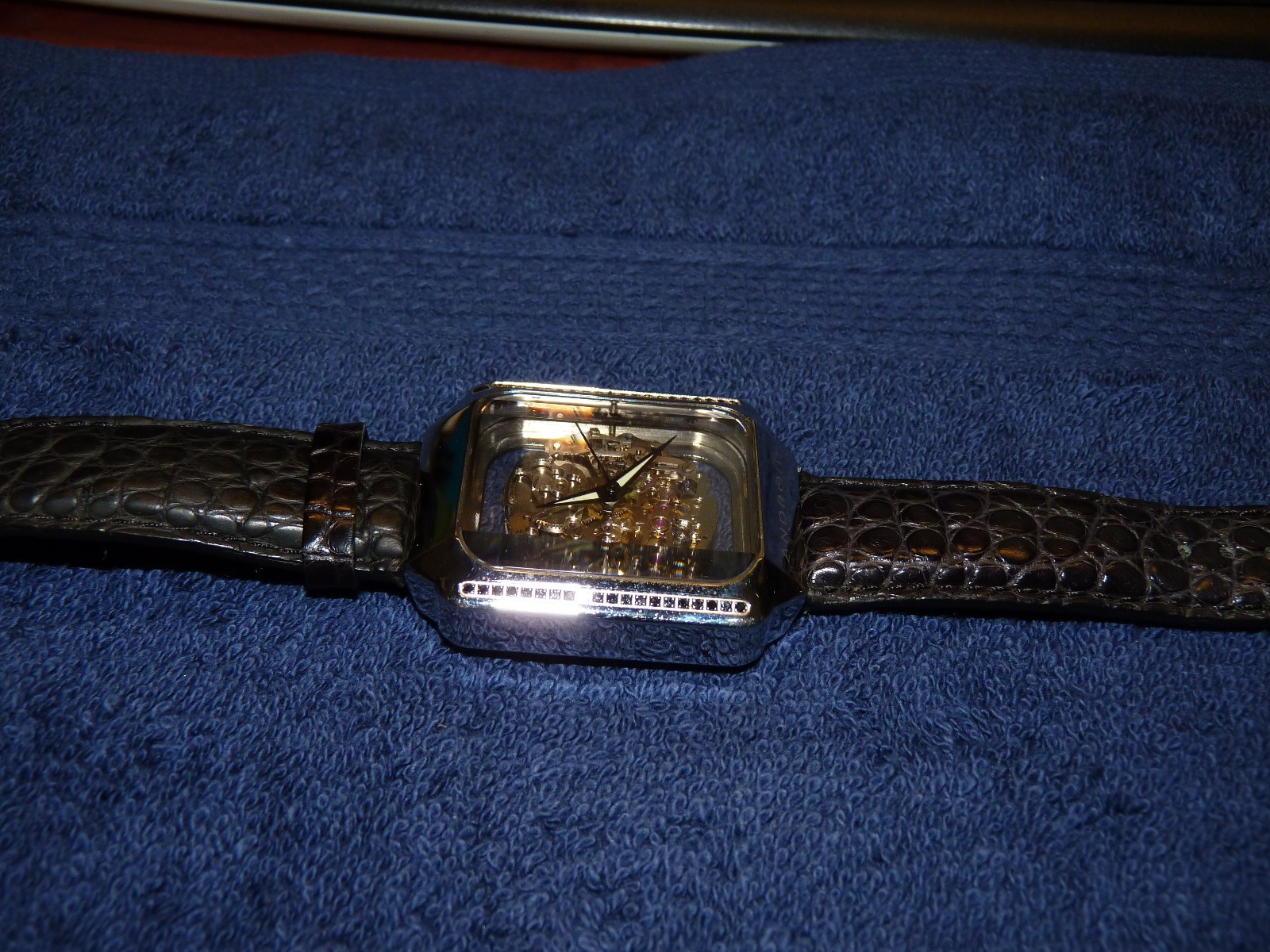 Android Aragon Mystique Automatic Skeleton Men’s Leather Watch Anniversary