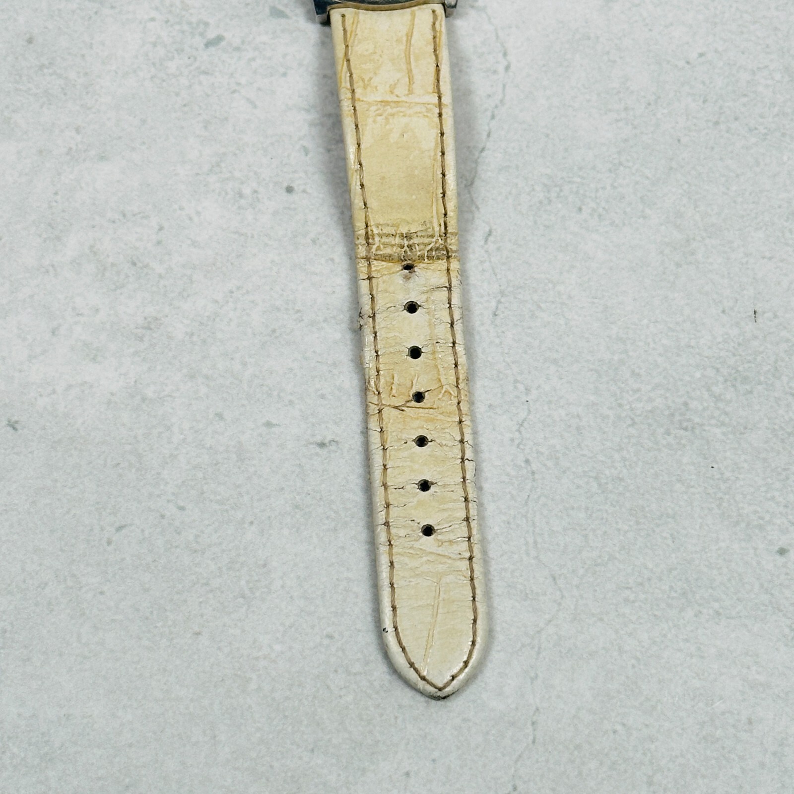 Silpada Designs Watch Womens 34mm Cream Leather Band Silver Tone New Battery