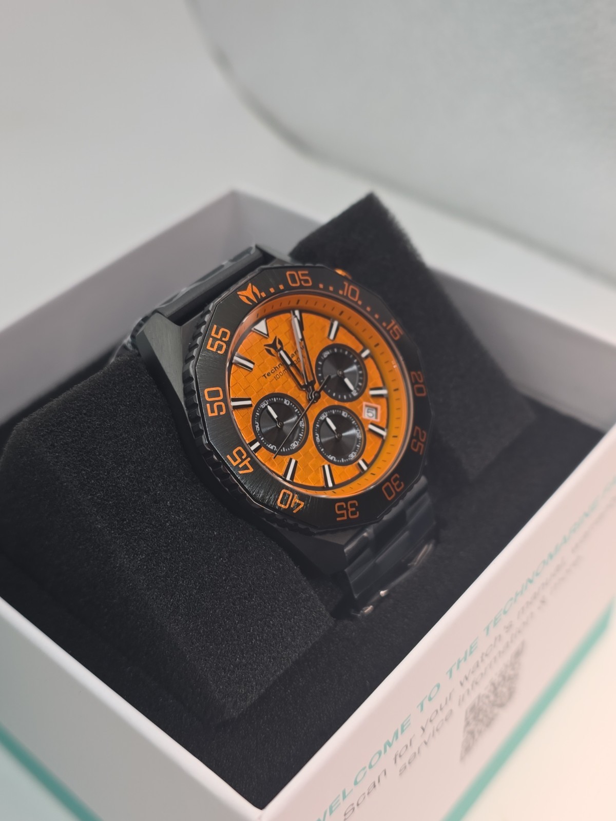 TechnoMarine Racing Legends F2 by Invicta Mens Watch-Orange/Black Dial TM-525021