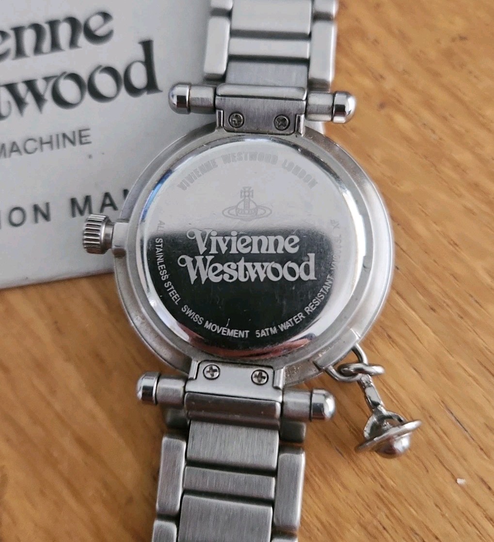 Vivienne Westwood Orb Watch, Heart Dial Silver Charm VV006SL Grade A Excellent