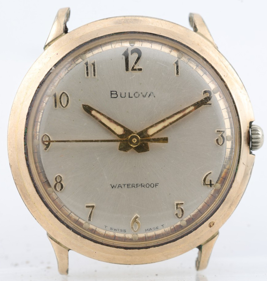 BULOVA 10k RGP, SWISS WATCH, 34mm 16mm LUG, cal. 11 ALC, 17j RUNS (HV)