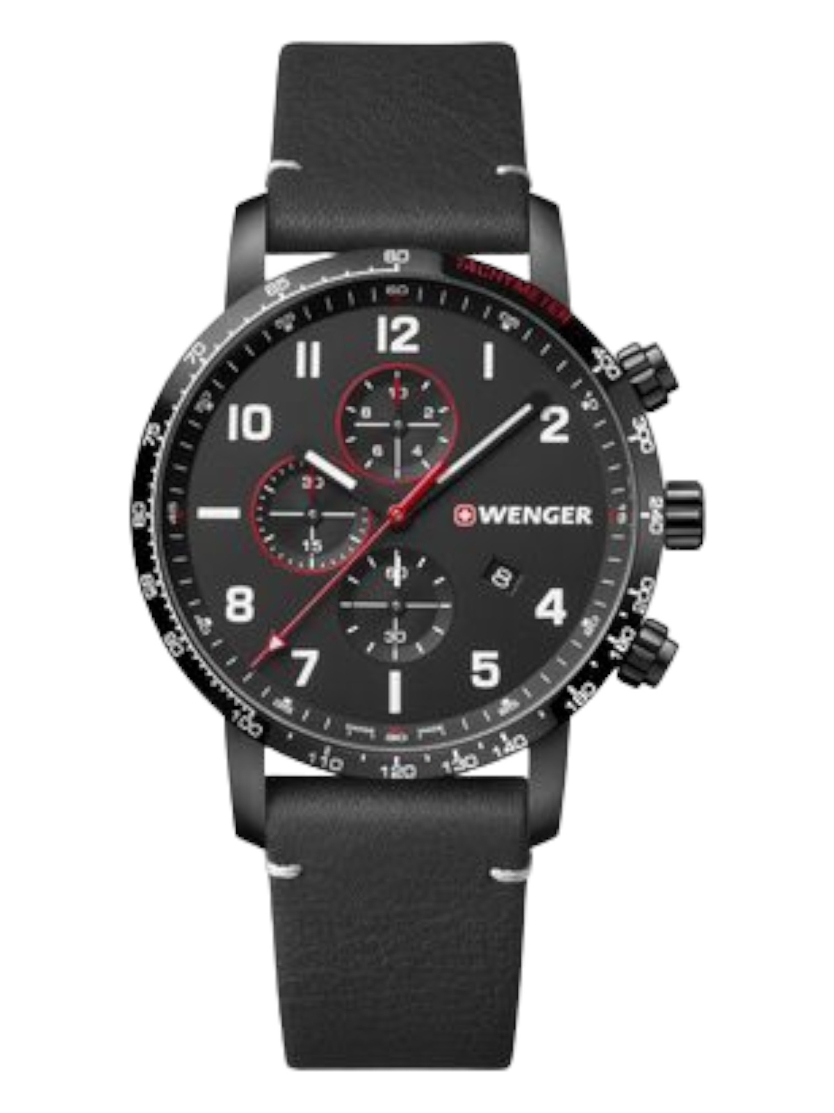 Wenger Swiss Army Men’s 01.1543.106 Attitude Chrono Black Dial Watch 44mm $345