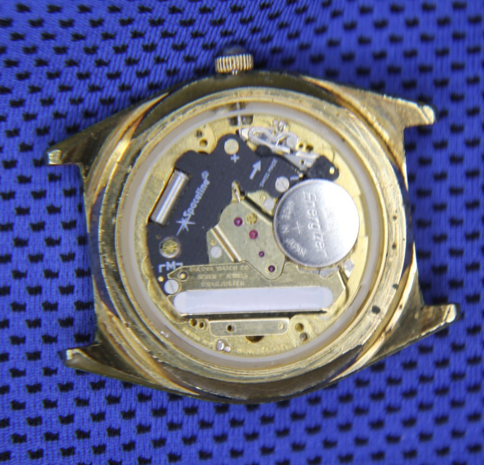 Bulova Accutron Watch 1988 P8 Day Date Men’s Quartz Spaceline Movement – No Band